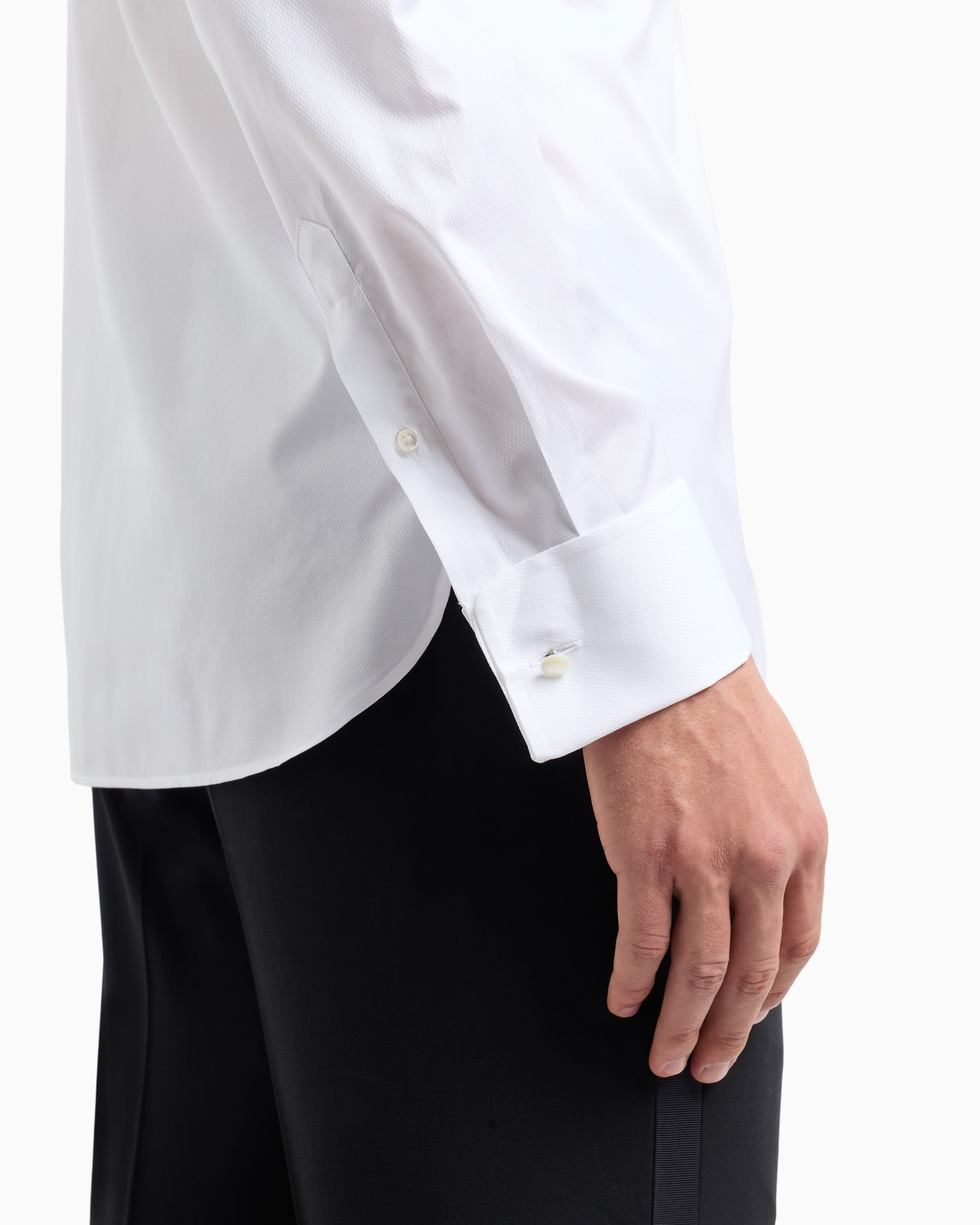 Regular-fit shiny-effect cotton shirt - 6