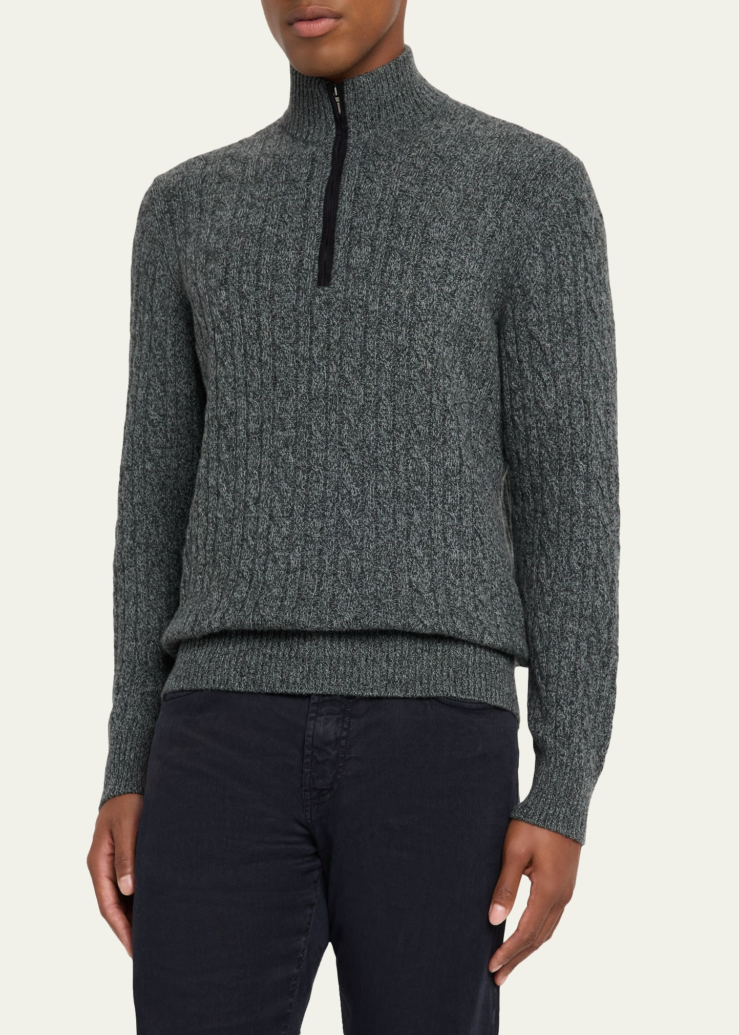 Cashmere Cable-Knit Sweater - 4