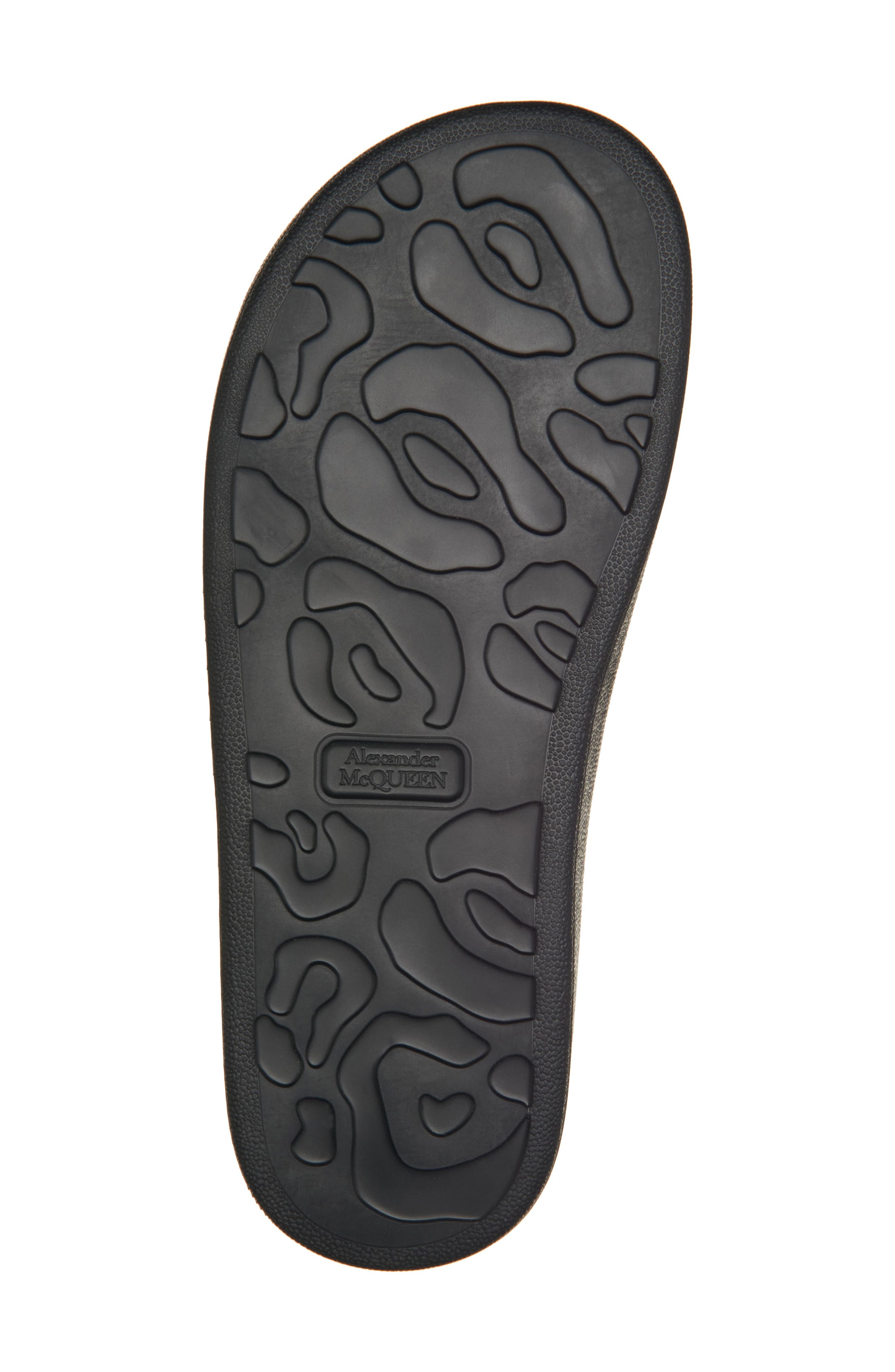 McQueen Hybrid Slide Sandal in Snow/Black/Black/Gol at Nordstrom - 6