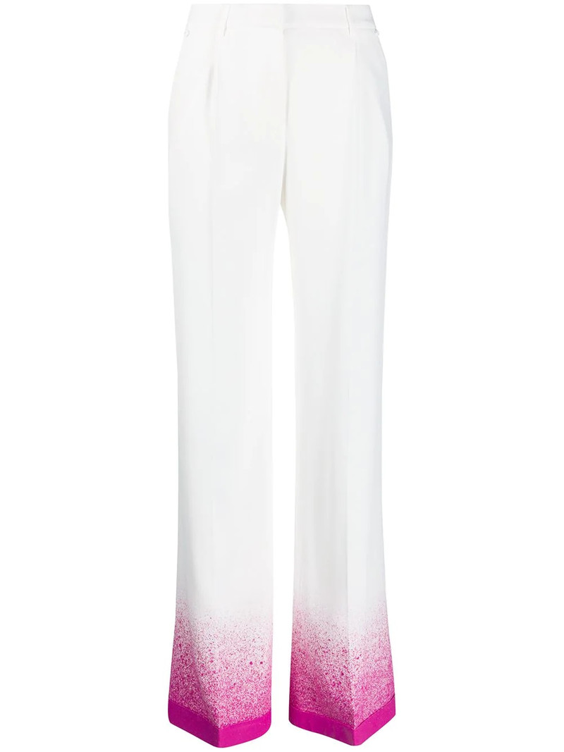 splatter-effect palazzo pants 1