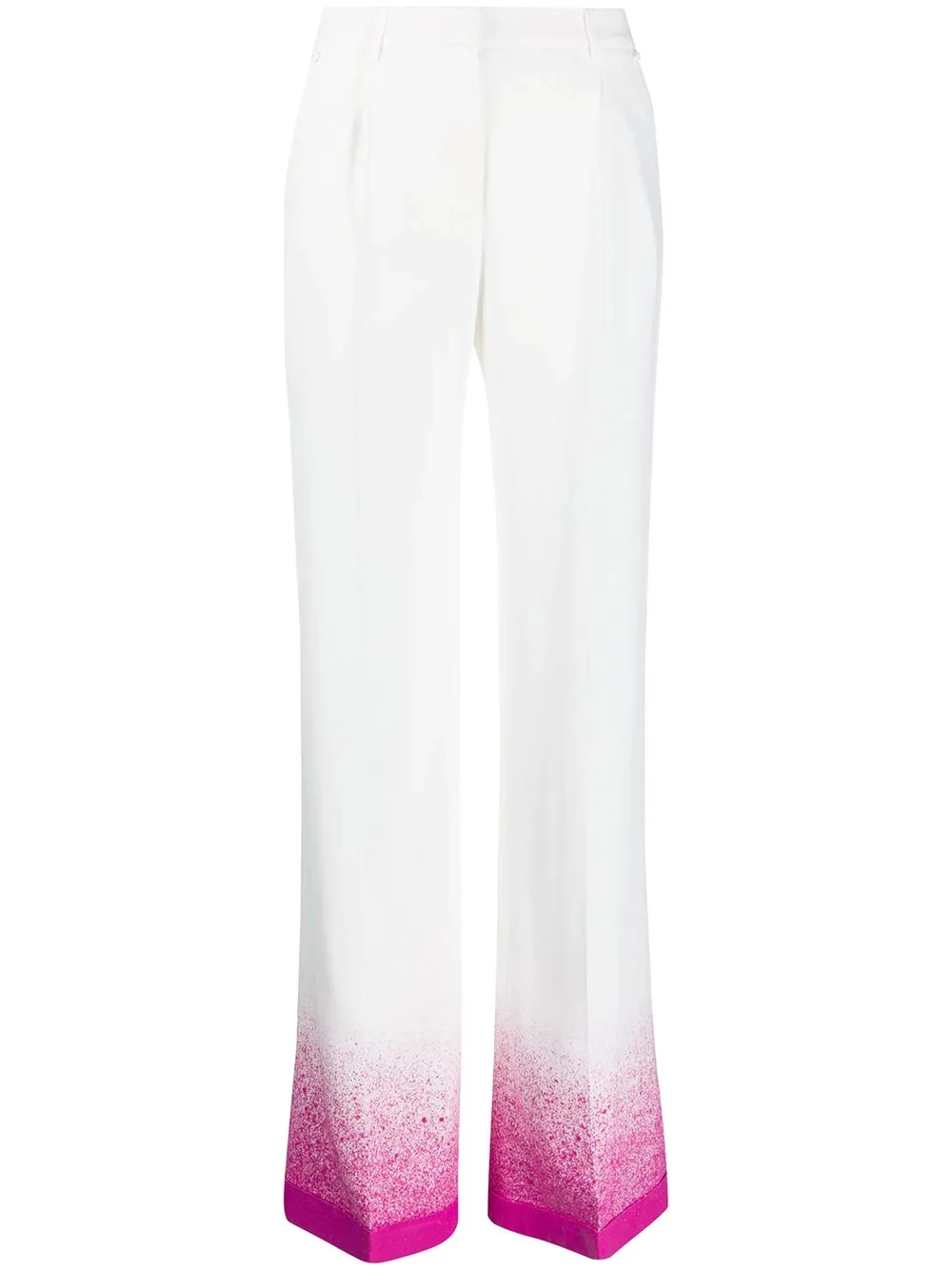 splatter-effect palazzo pants - 1