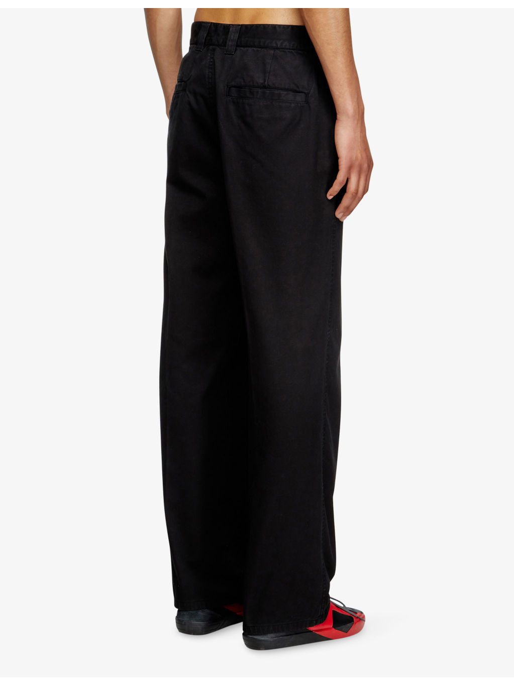 P-Hant-Chino Straight-Leg Cotton-Twill Trousers - 4