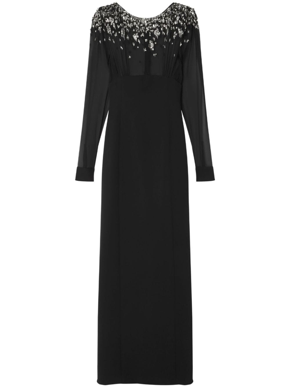 crystal-embellished maxi dress - 1