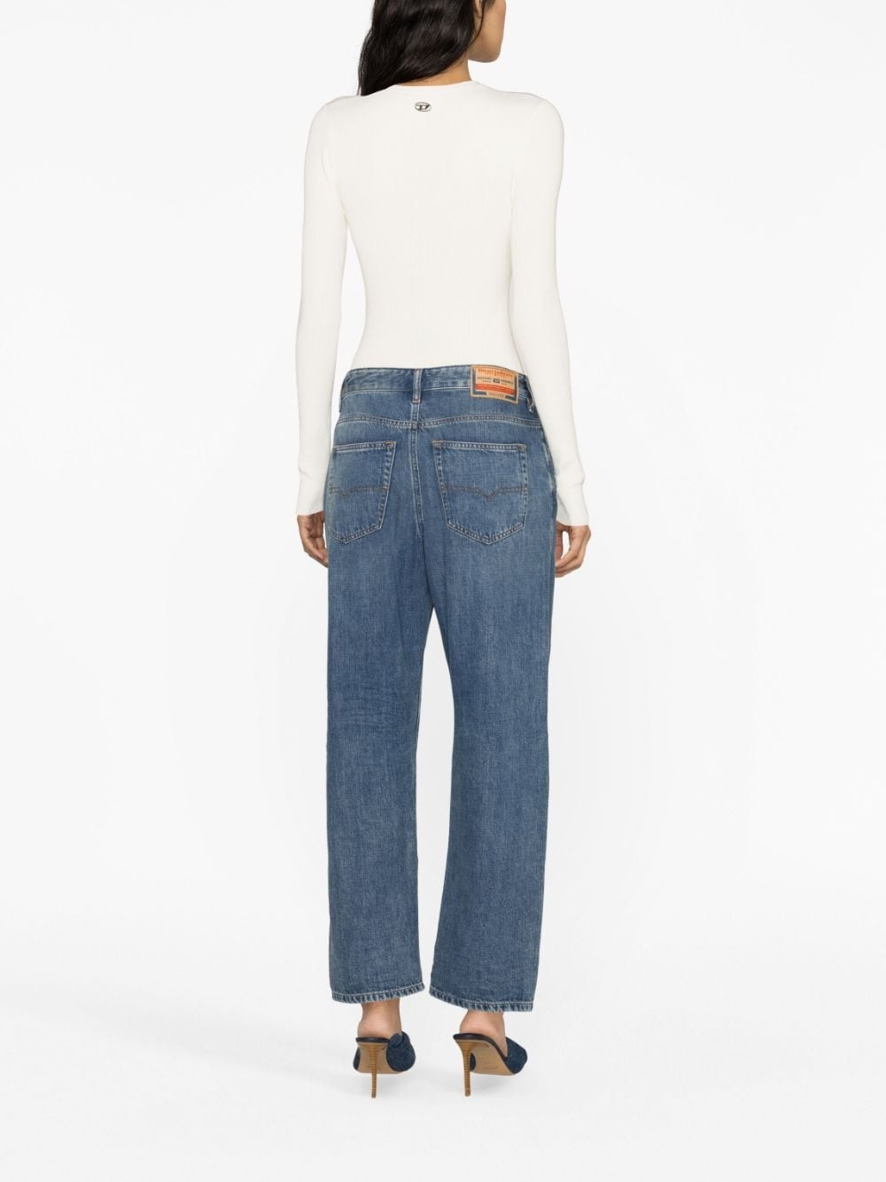 cut-out knitted jumper - 4