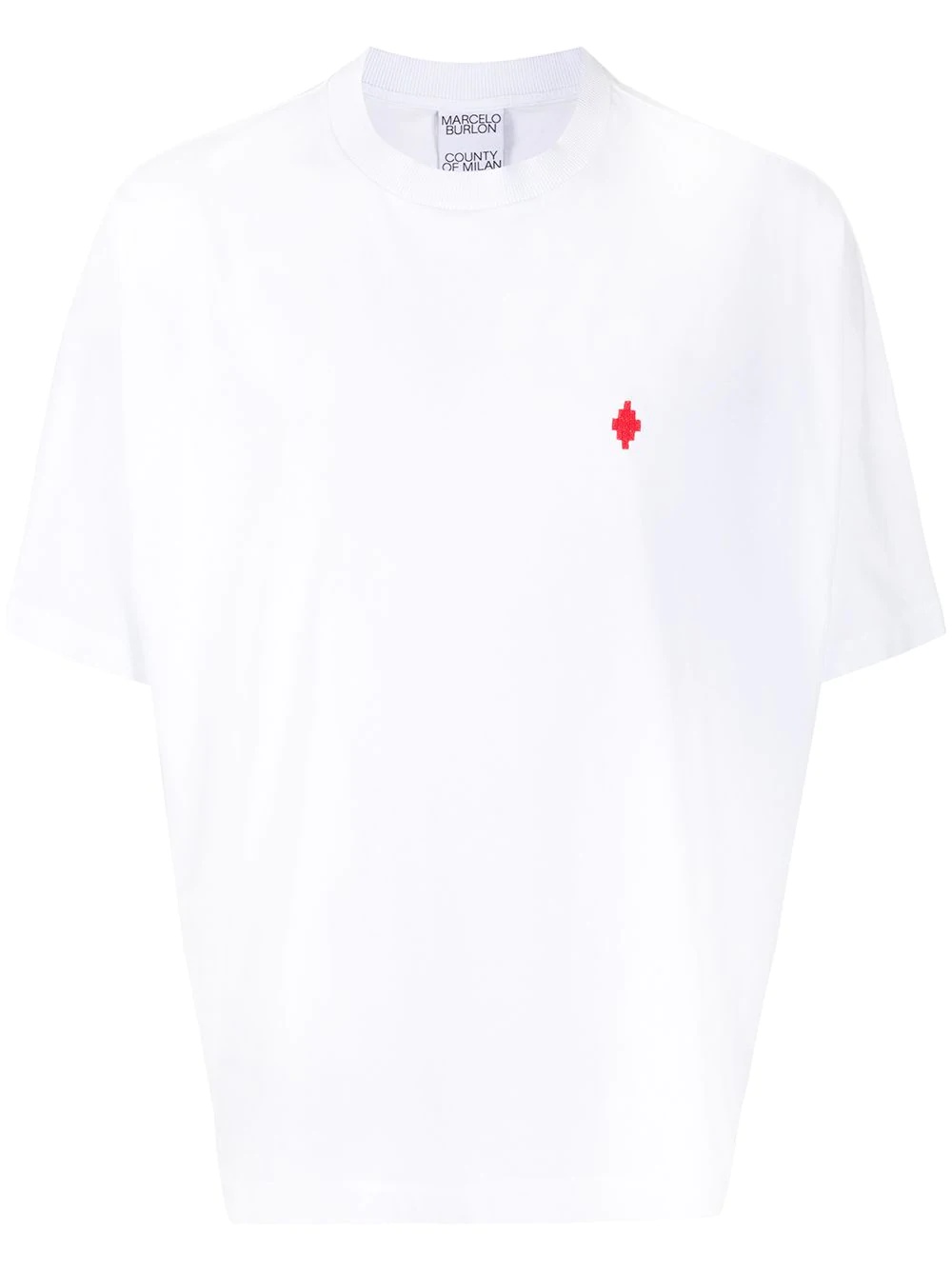 logo-embroidered oversized T-shirt - 1