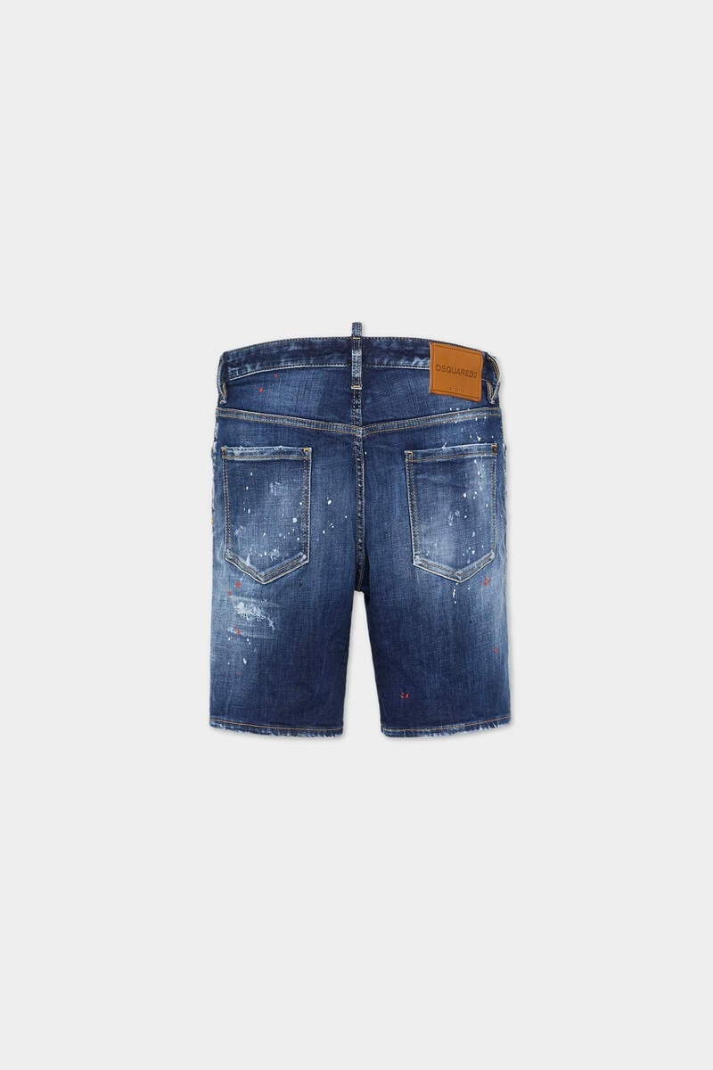 MEDIUM EASY RED SPOTS WASH MARINE SHORTS - 2