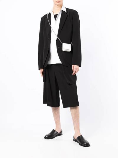 Yohji Yamamoto draped cropped trousers outlook