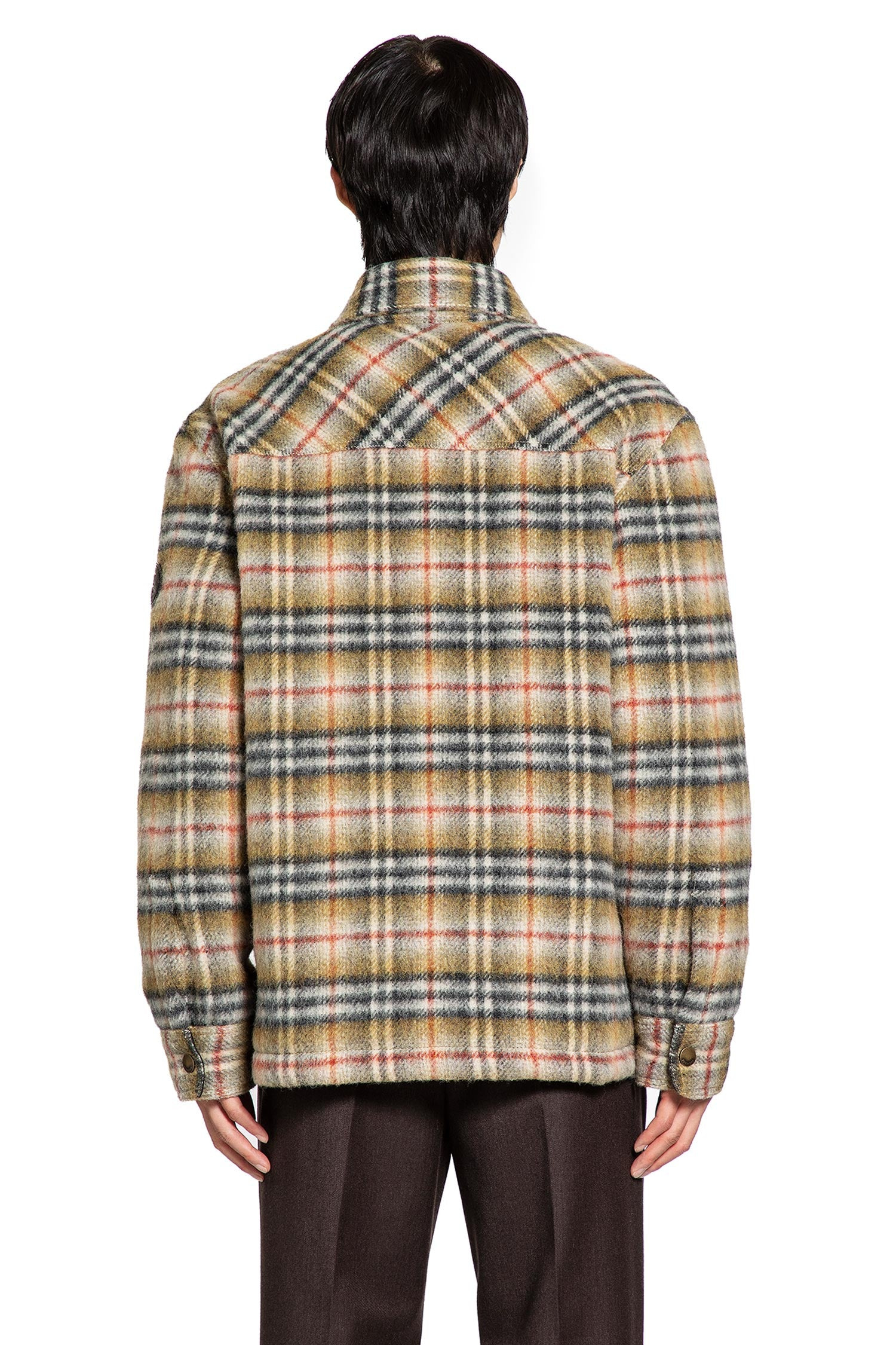 Check Wool Reversible Overshirt - 3