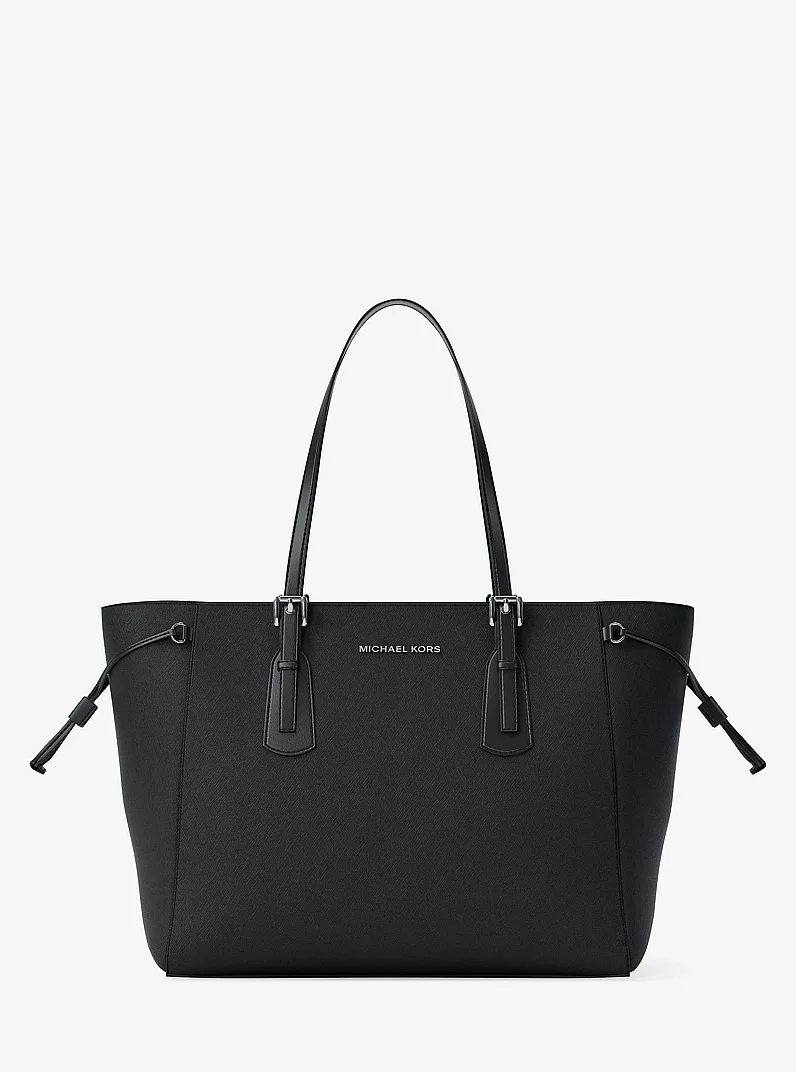 Voyager Large Saffiano Leather Tote Bag - 1