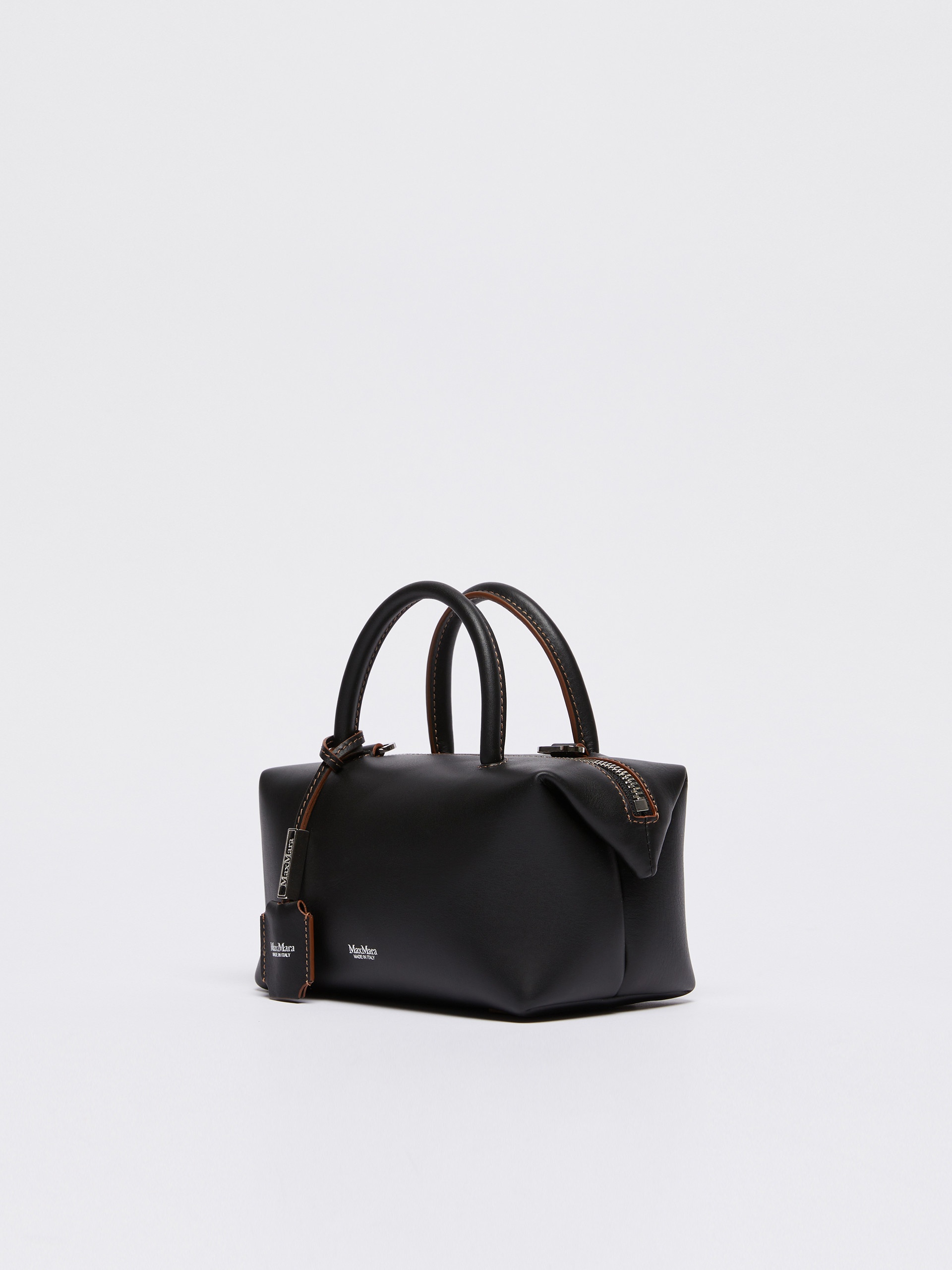 HOLDALLS Small shiny leather satchel bag - 2