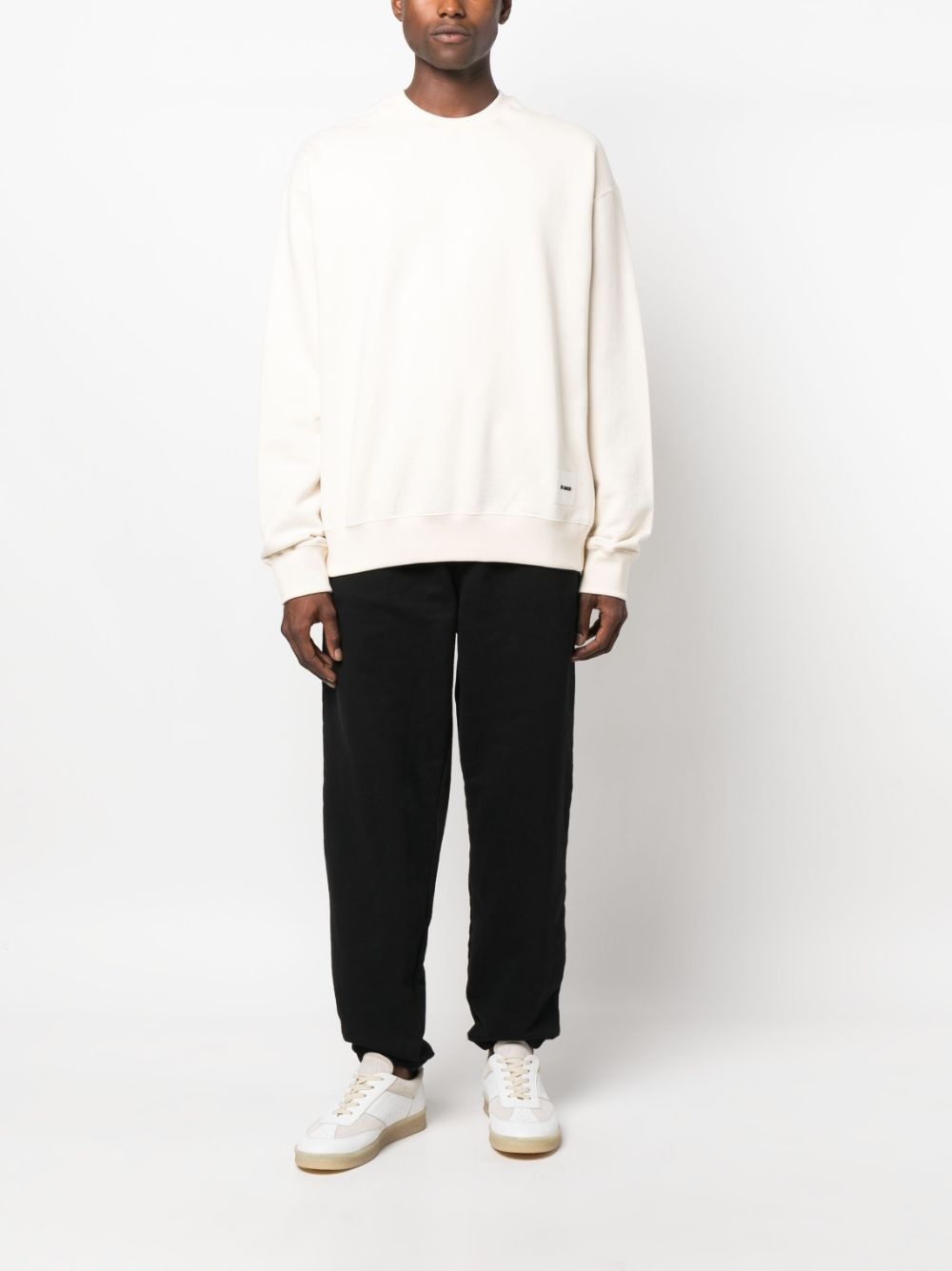 logo-patch cotton sweatshirt - 2