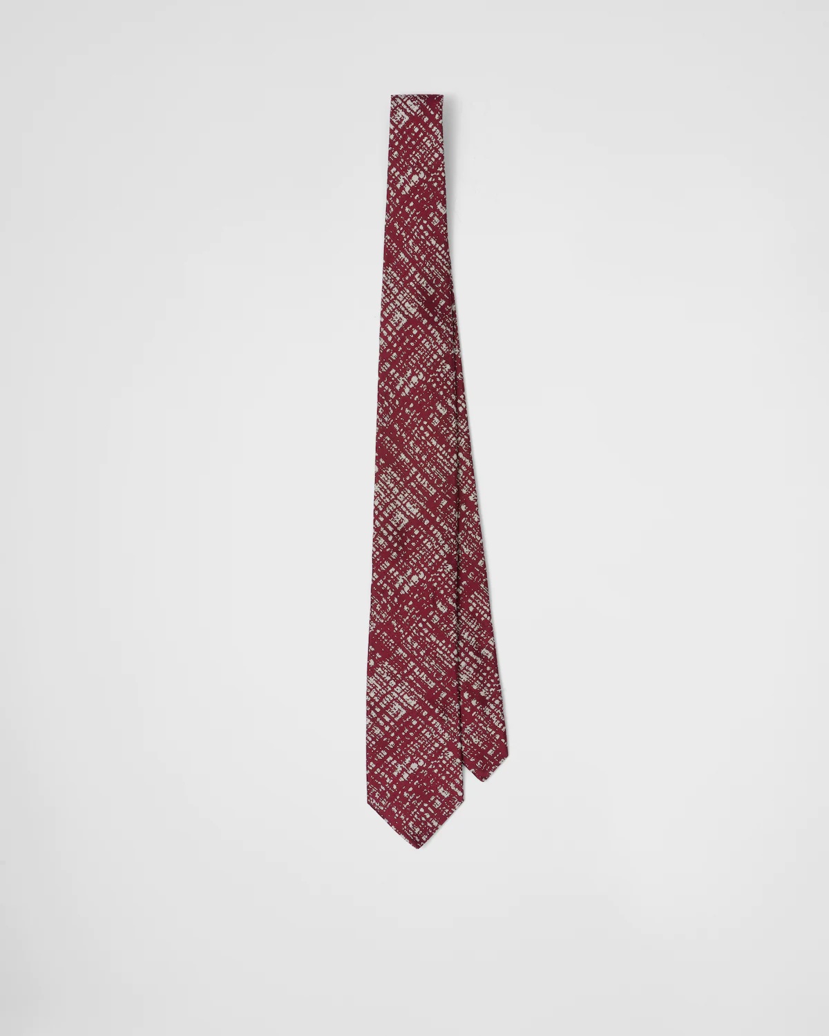 Micro-print silk tie - 1