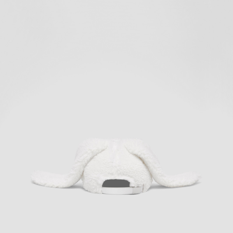Rabbit Detail Fleece Baseball Cap 5