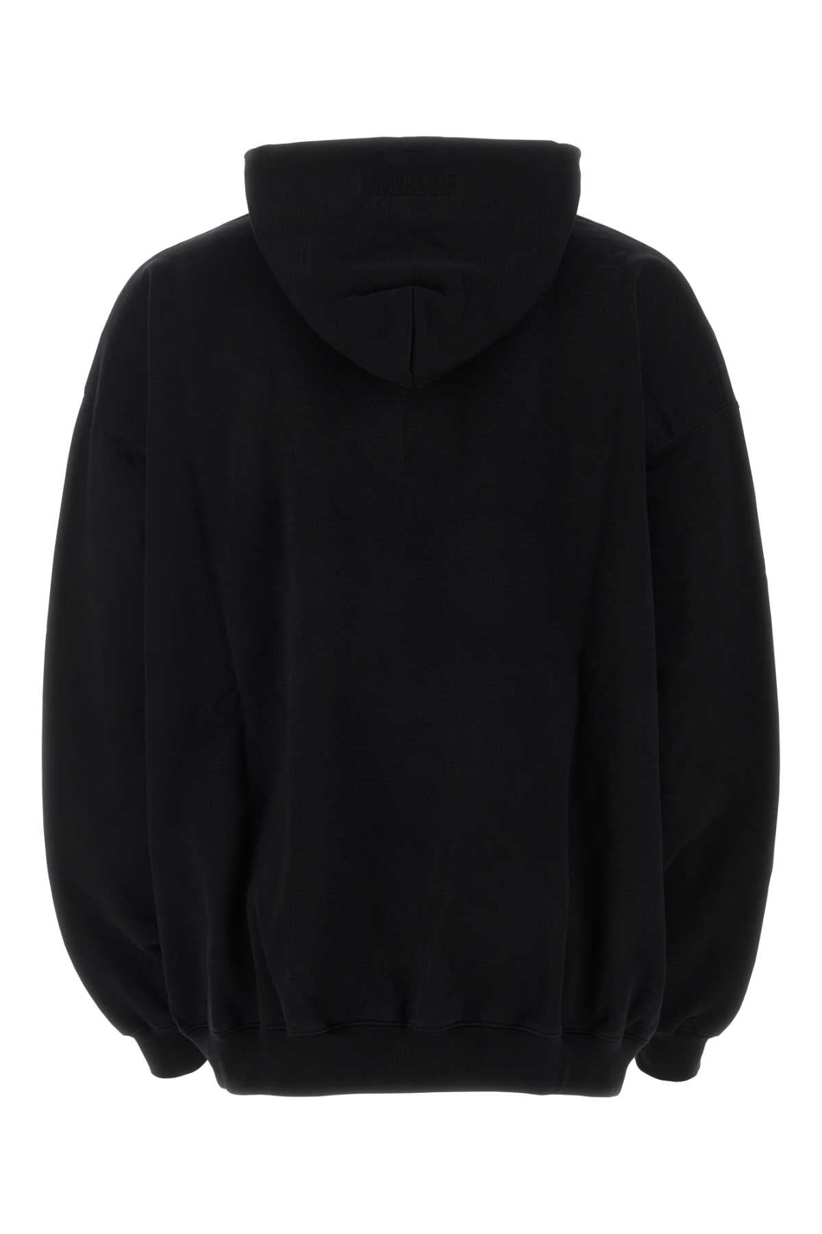 Vetements Men Black Cotton Blend Oversize Sweatshirt - 2