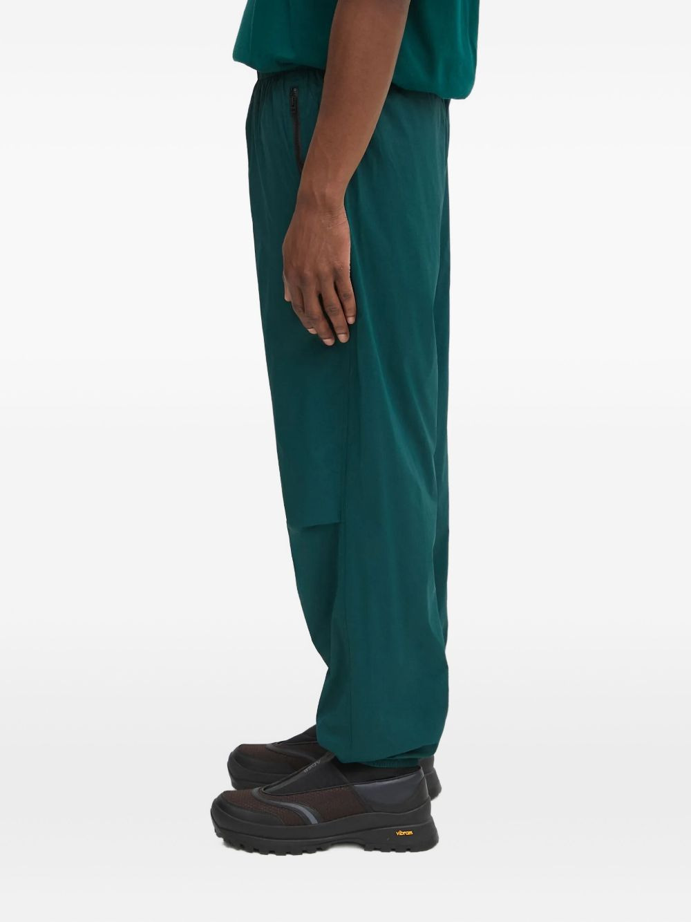 zip-pocket elasticated trousers - 4