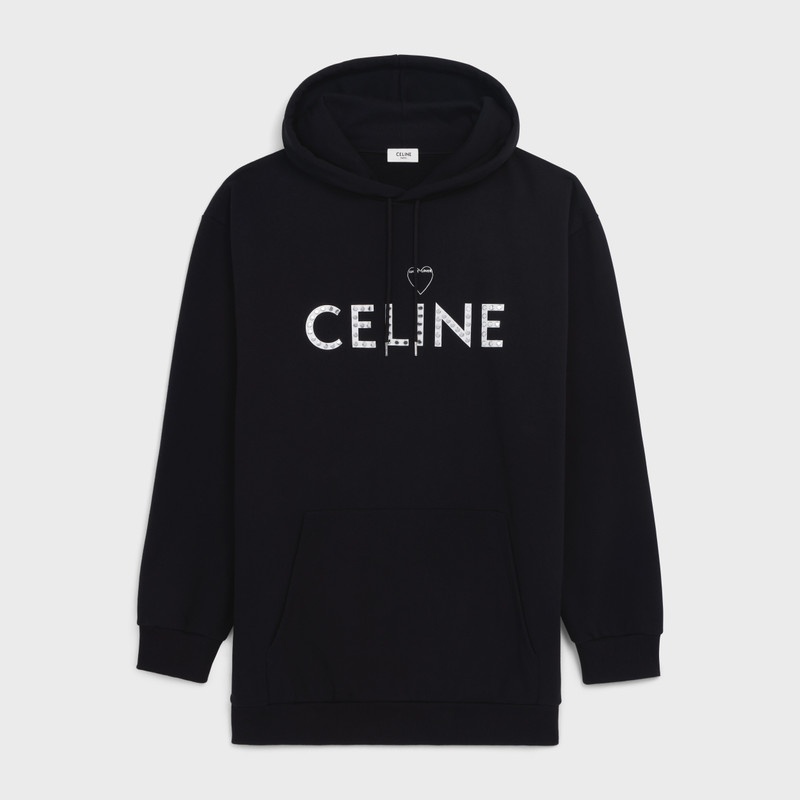 HOODIE IN COTTON FLEECE WITH ARTIST PRINT 1