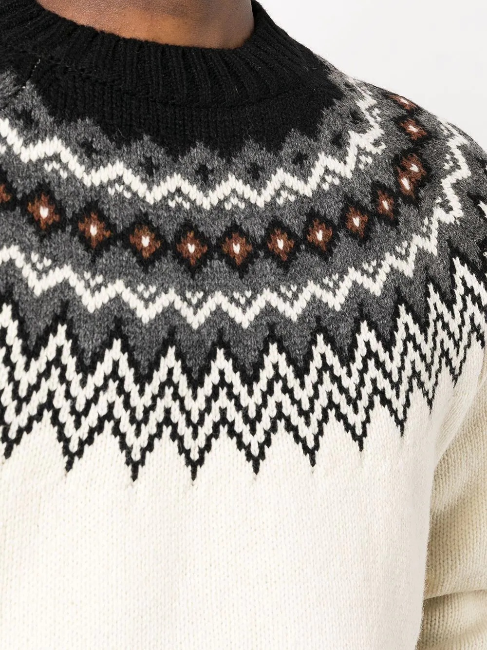 fair isle knit jumper - 5