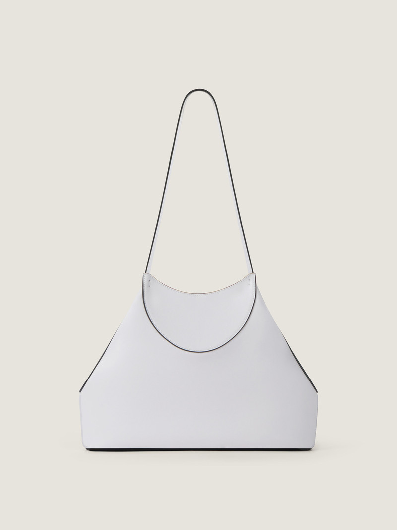 SMALL FACET TOTE BAG IN GRAINED LEATHER 4