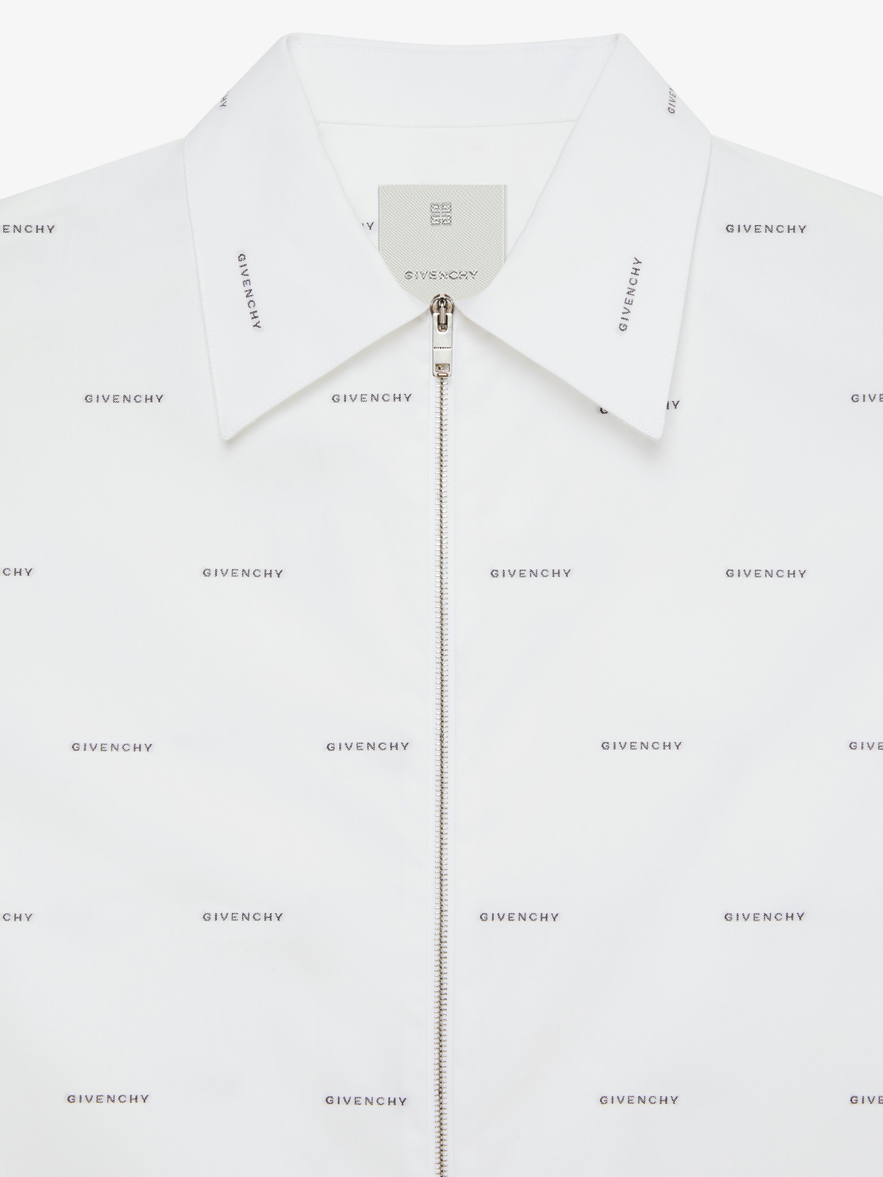 ZIPPED BOXY FIT SHIRT WITH GIVENCHY ALL-OVER - 5