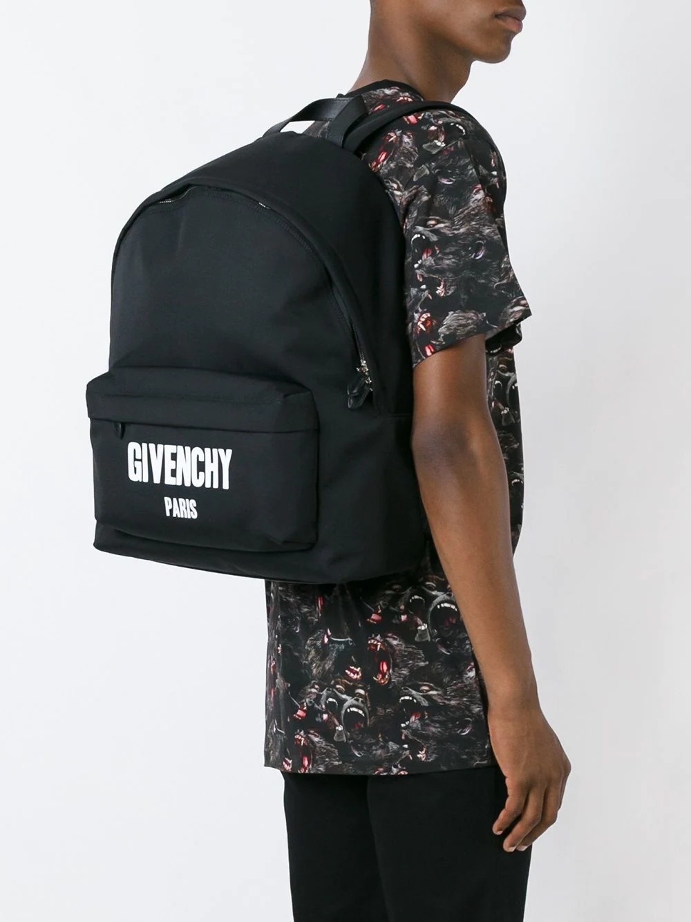 logo print backpack - 2