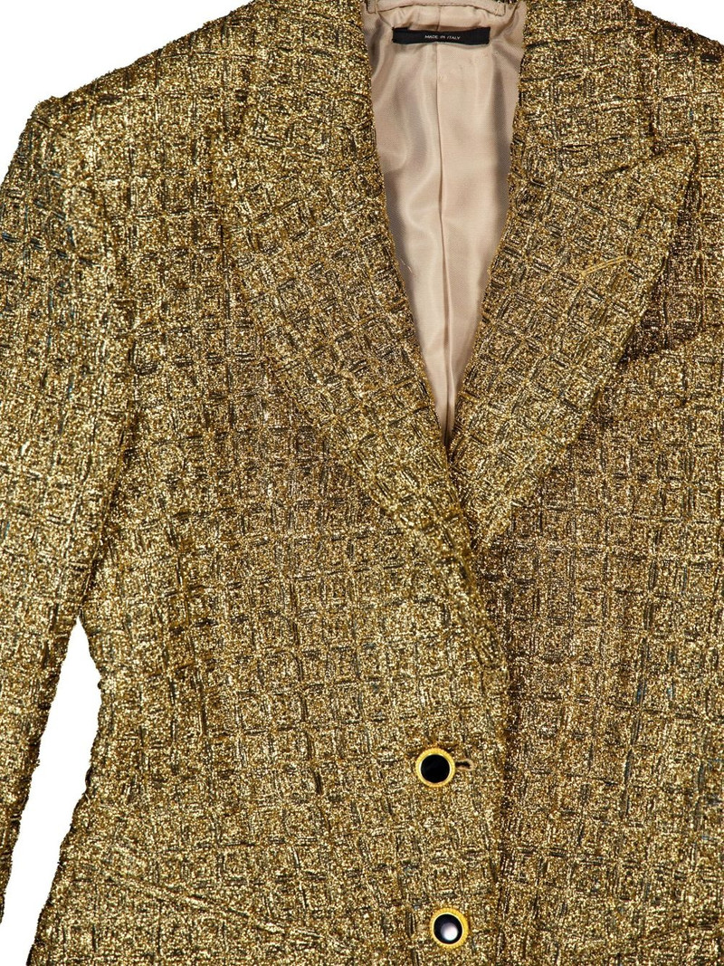 tweed single-breasted blazer 3