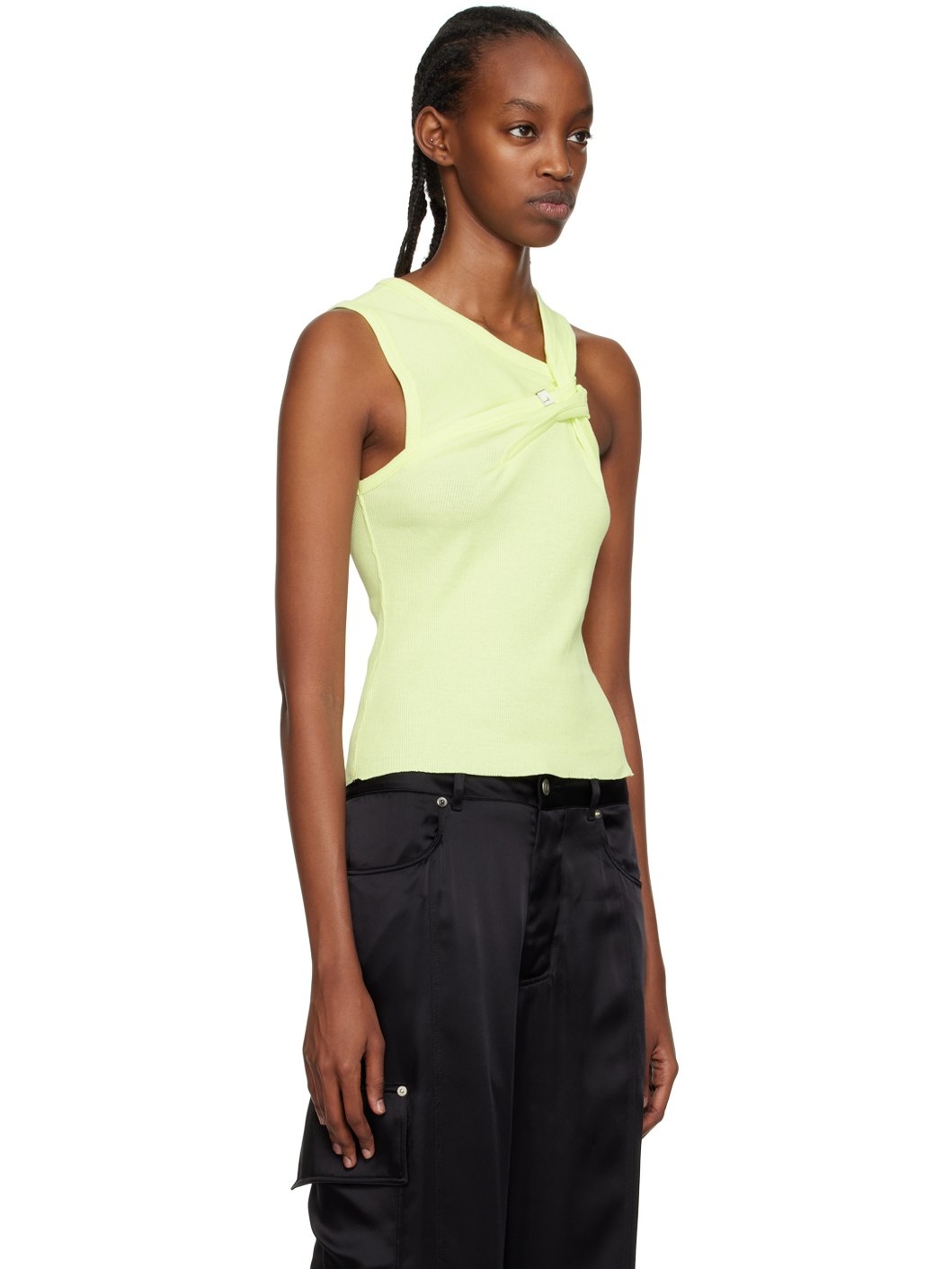 Yellow Twist Tank Top - 2