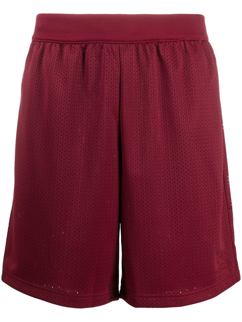 perforated track shorts  - 1