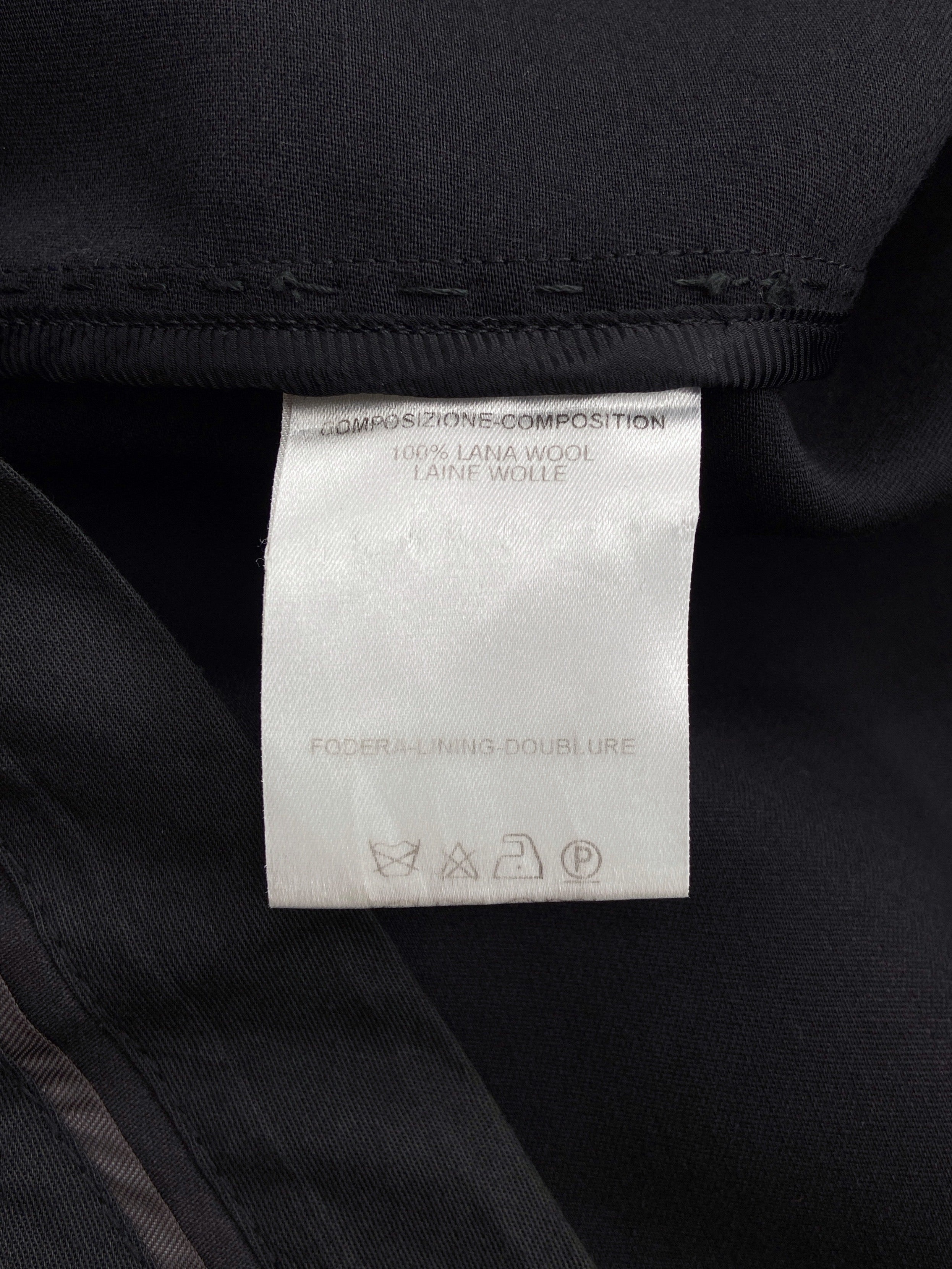 Gucci Fall 2001 Tom Ford Black Wool Tank Top Skirt Set 40 - 16