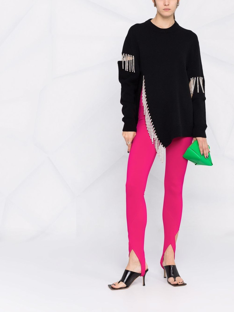 THE ATTICO Jamie cut-out stirrup leggings outlook