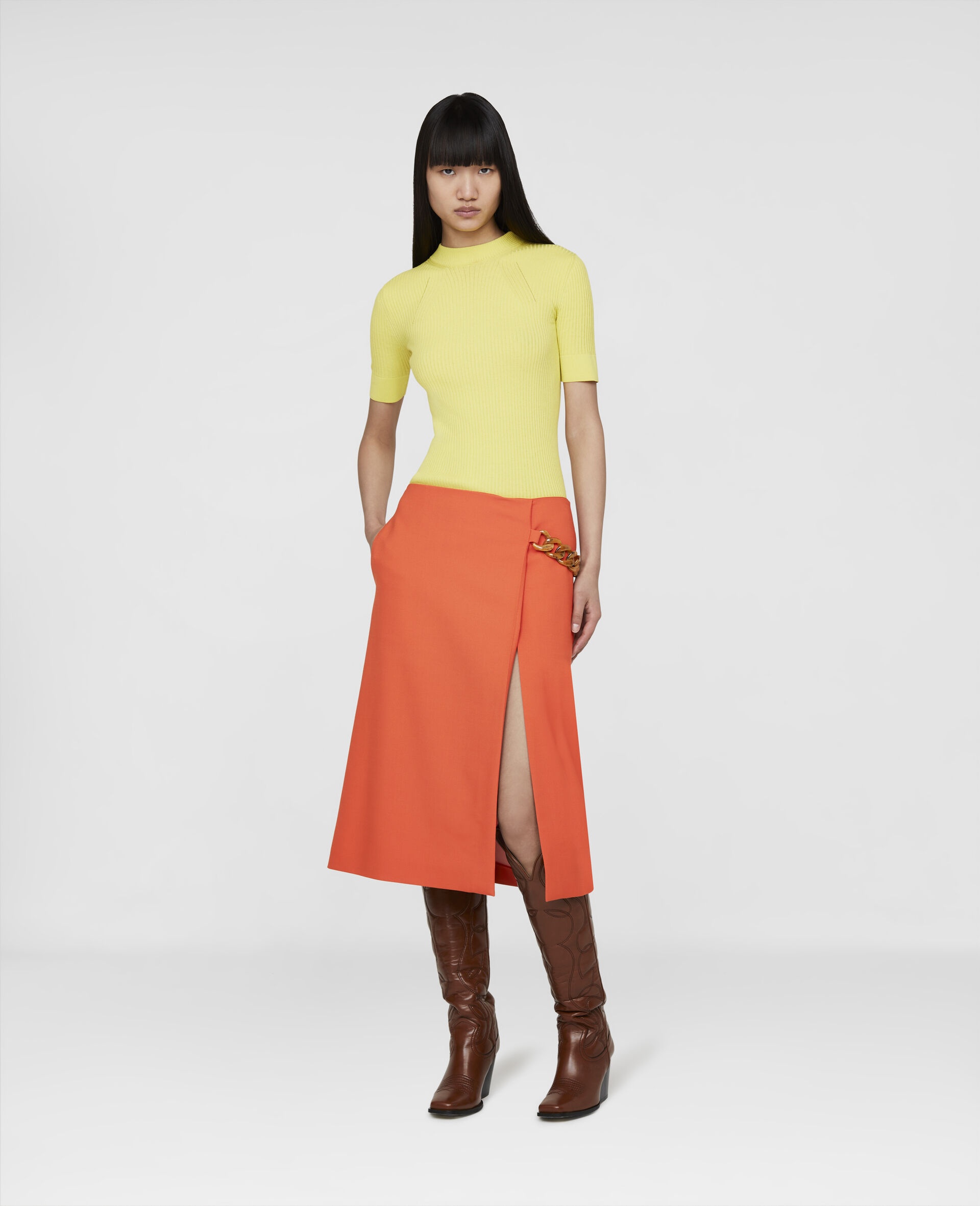 Falabella Chain Midi Skirt - 2