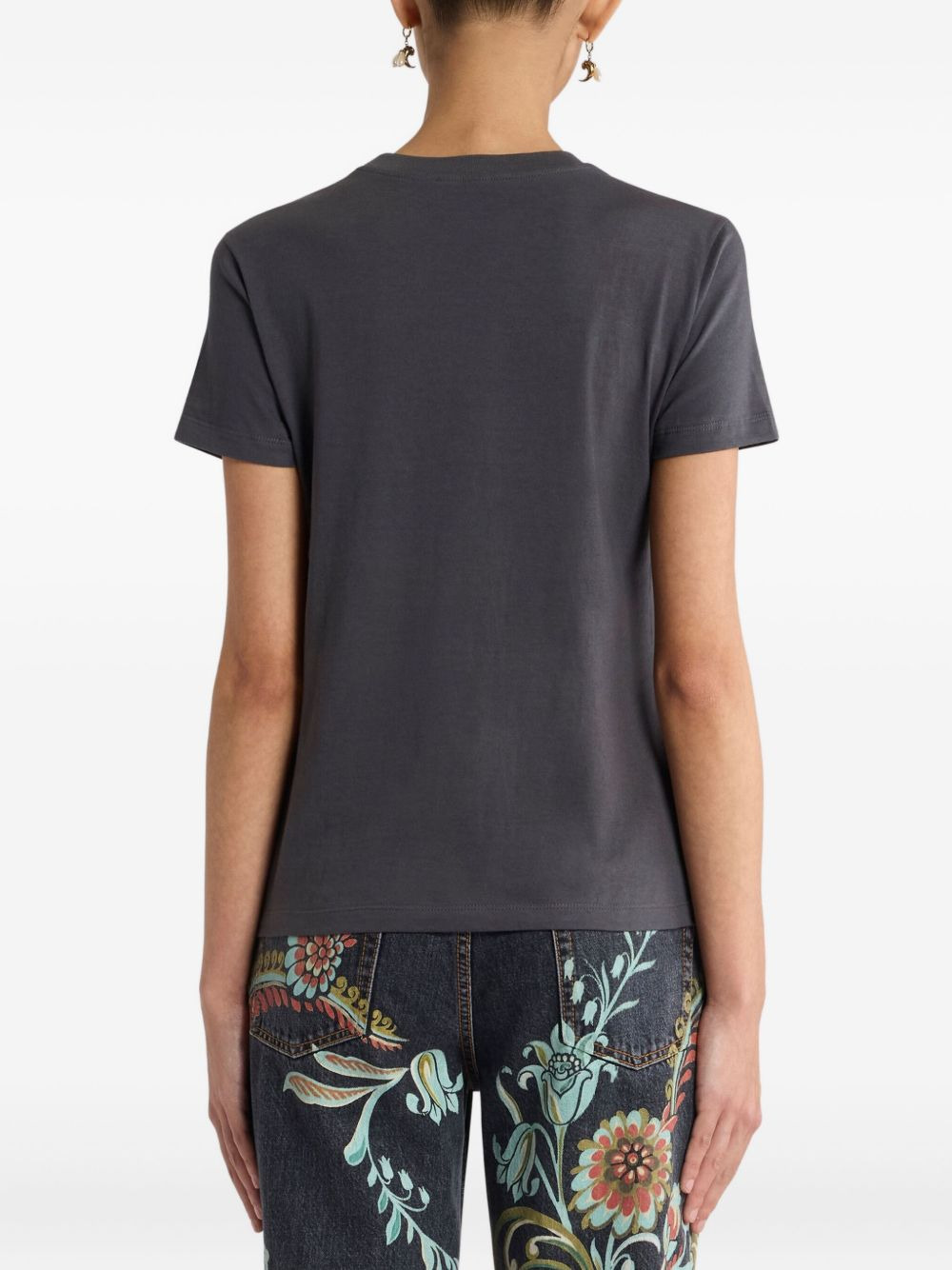 sequin-embellished graphic t-shirt - 3