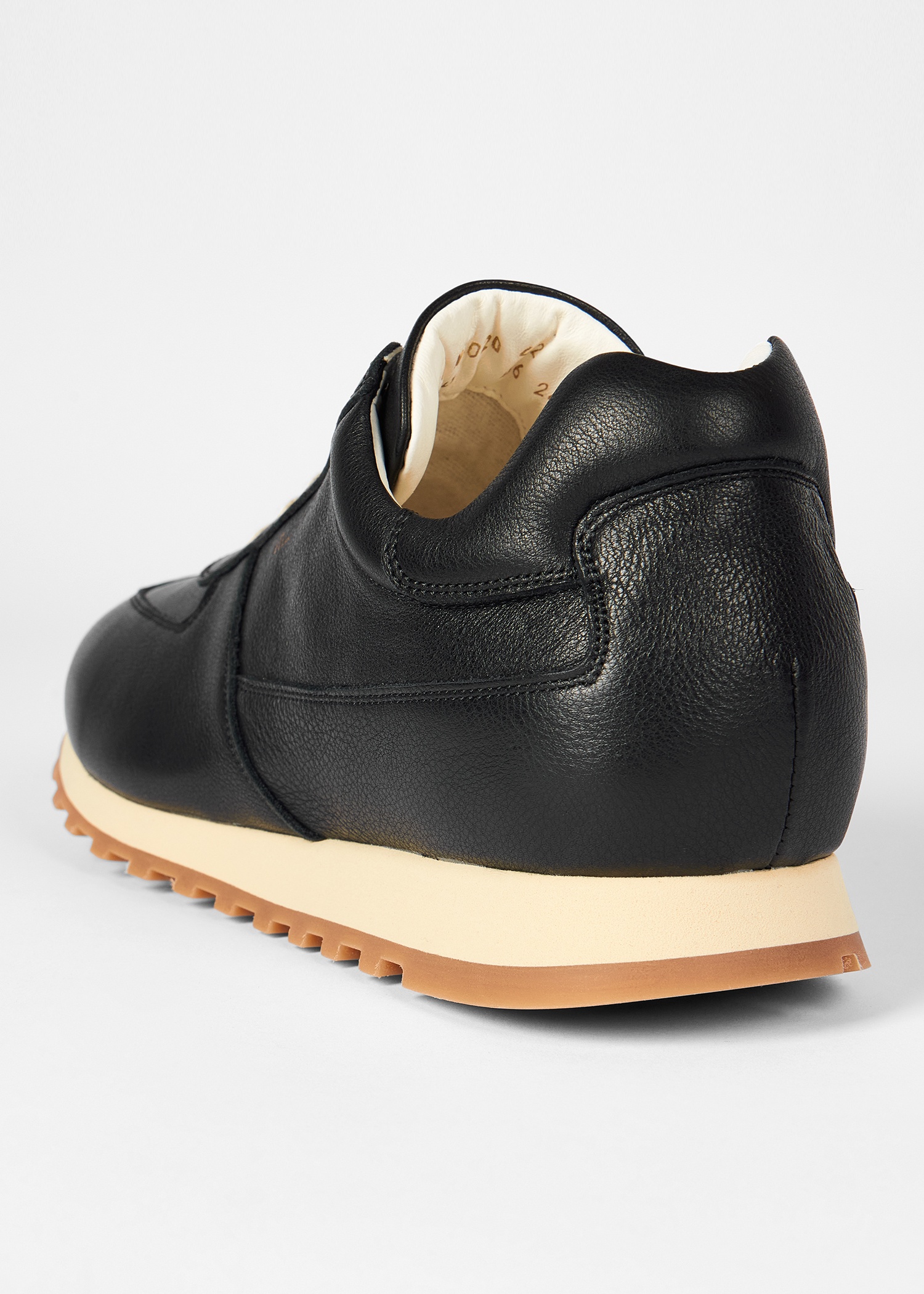 Black Leather 'Velo' Trainers - 5