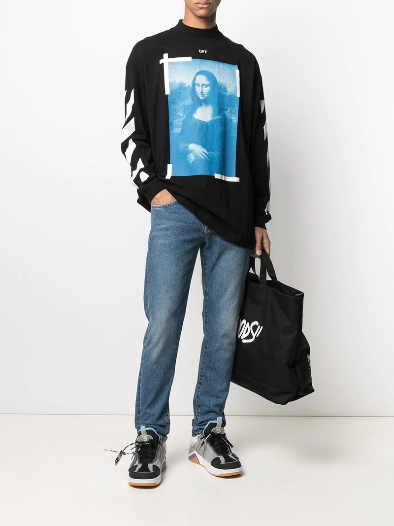 Off-White Mona Lisa cotton sweatshirt outlook