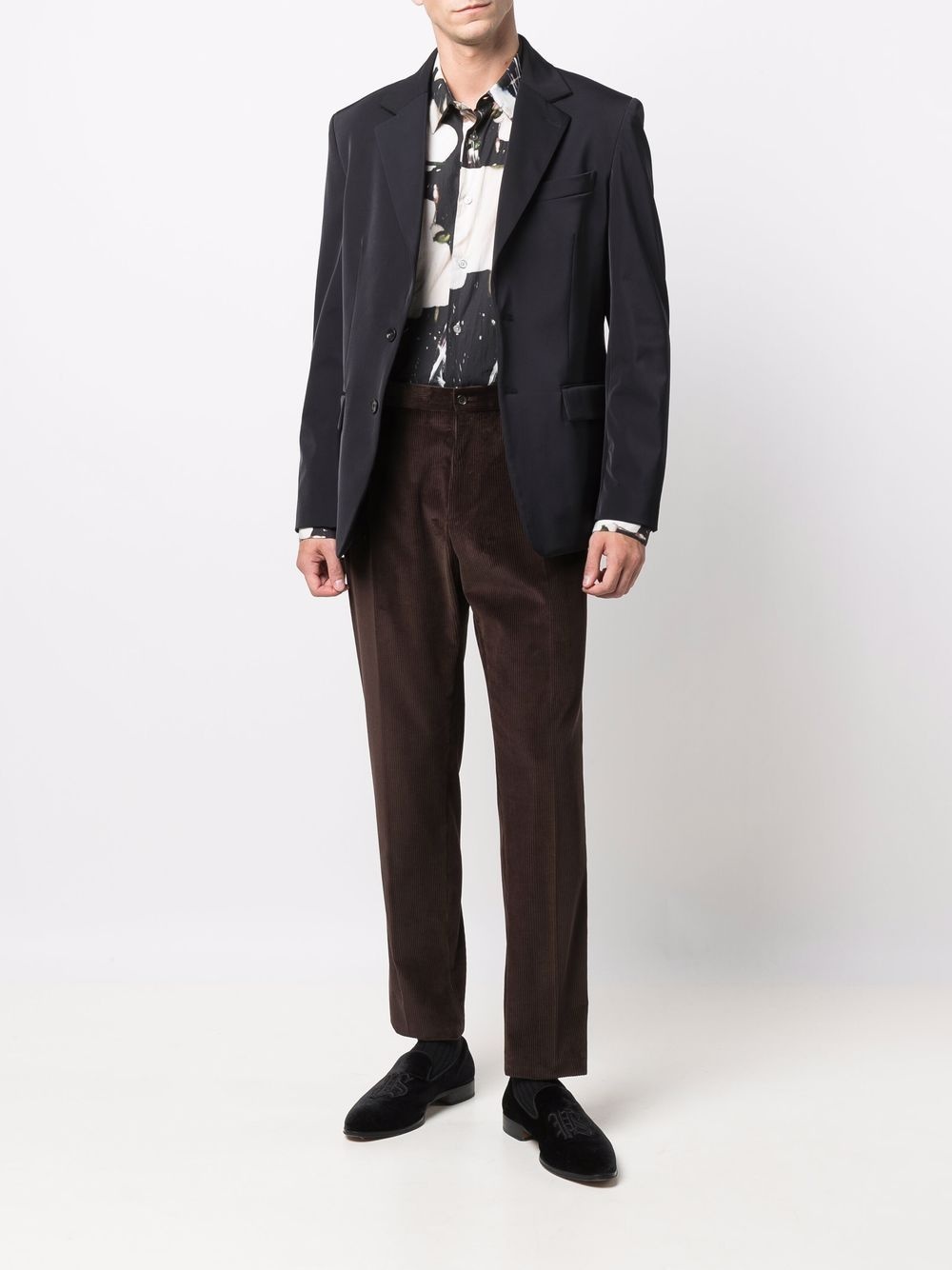 corduroy straight trousers - 2