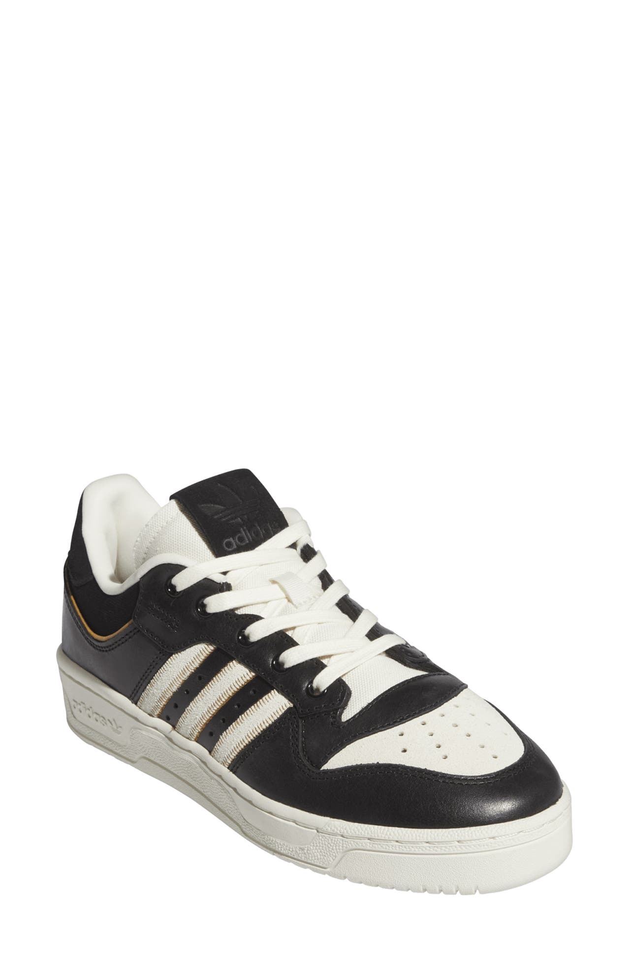 adidas Rivalry 86 Low Sneaker in Black/Ivory/Mesa at Nordstrom - 1