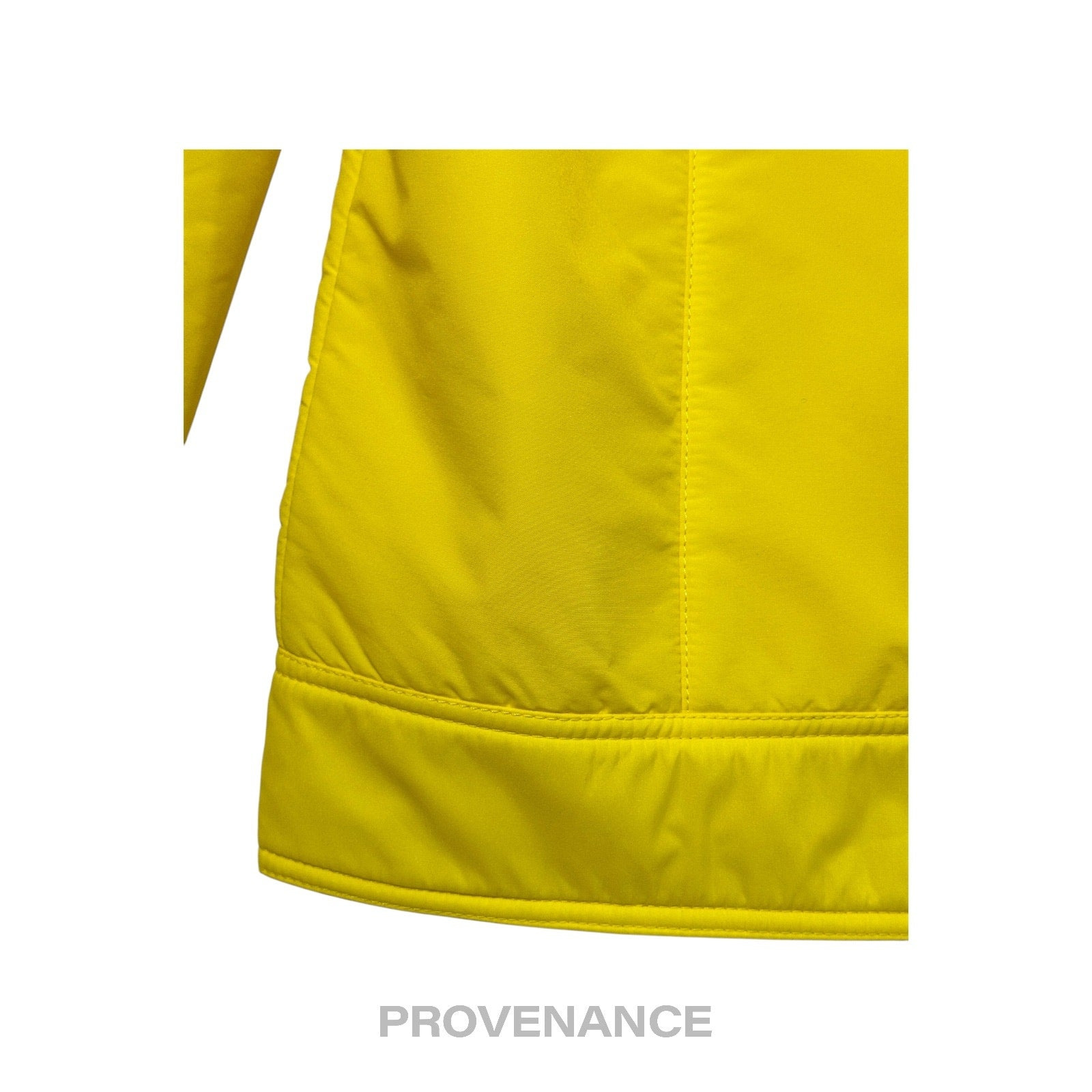 Moncler Logo Light Ski Jacket Coat - Yellow L Hood - 13