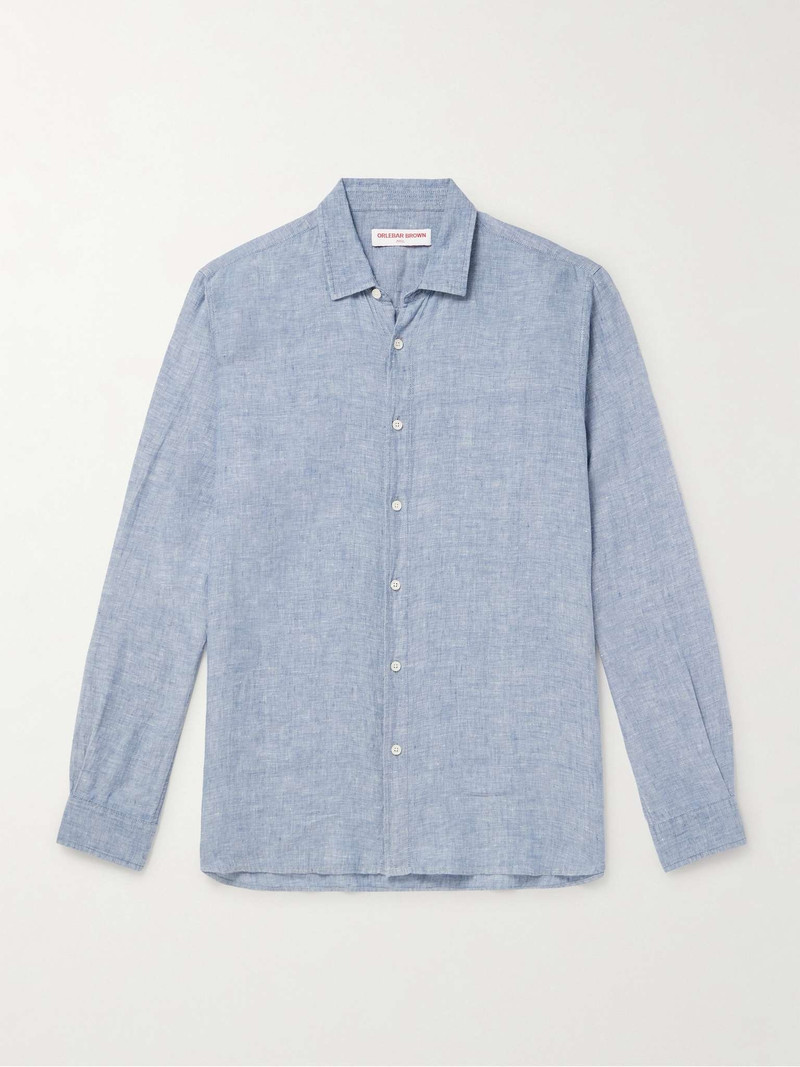 Justin Linen-Chambray Shirt - 1