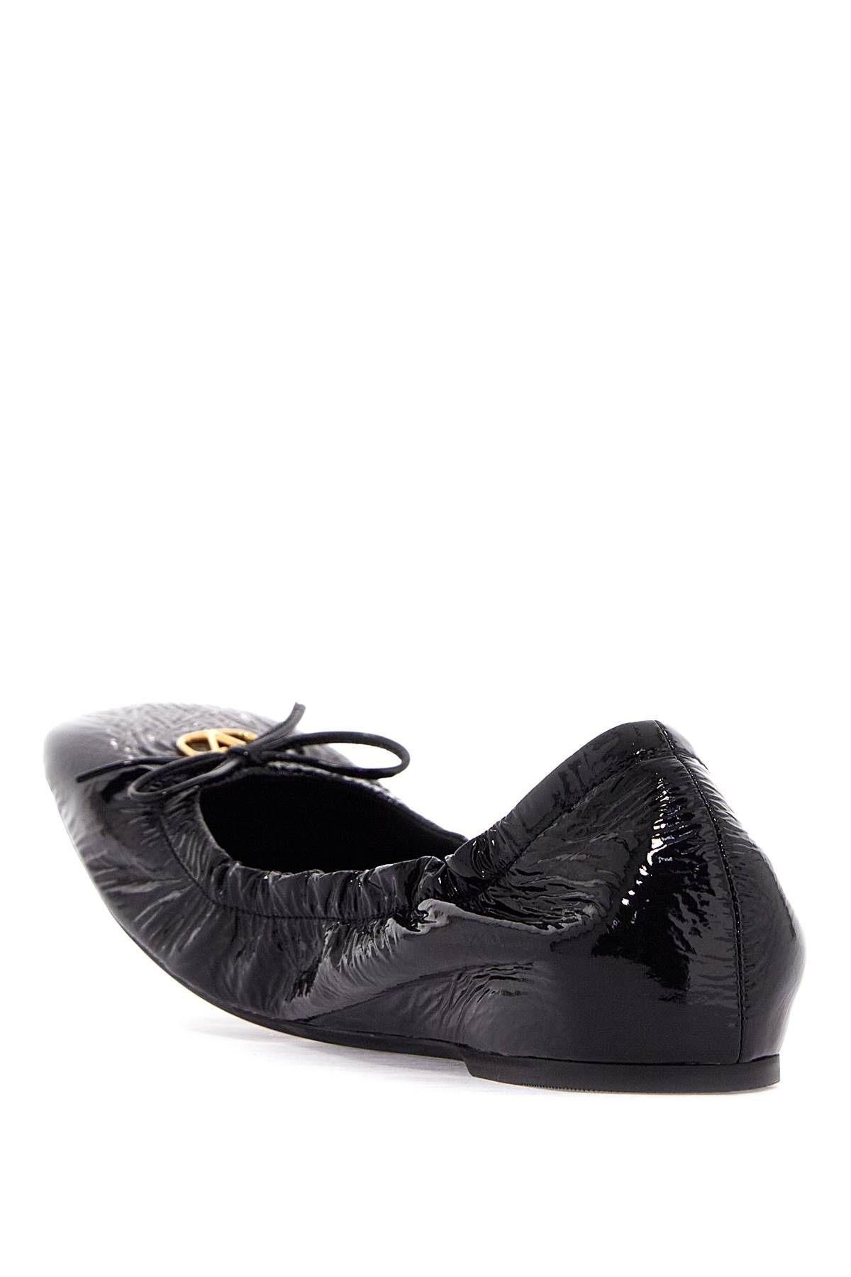 VLOGO SIGNATURE PATENT LEATHER BALLER - 2