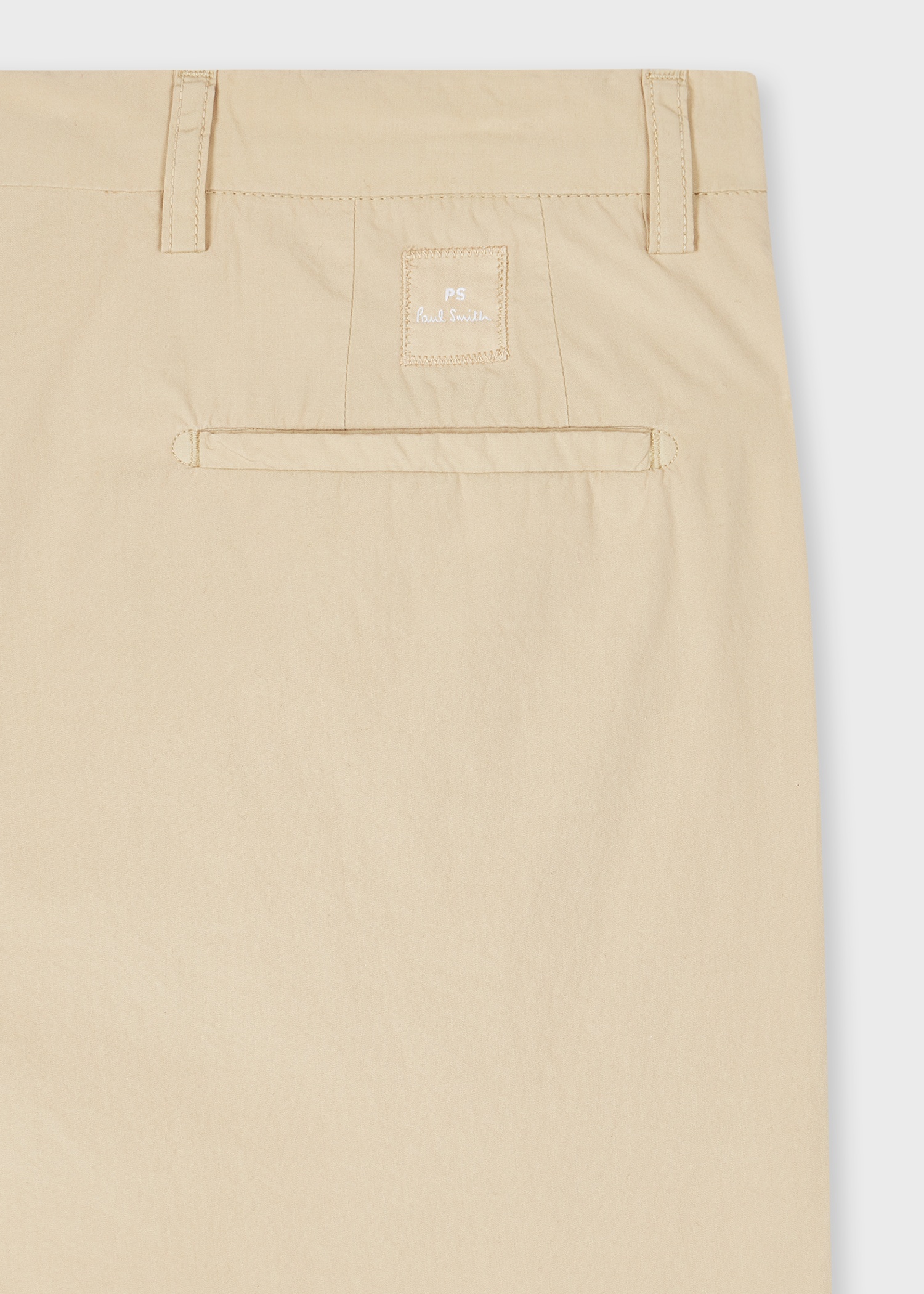 Light Tan Cotton Wide-Leg Chinos - 2
