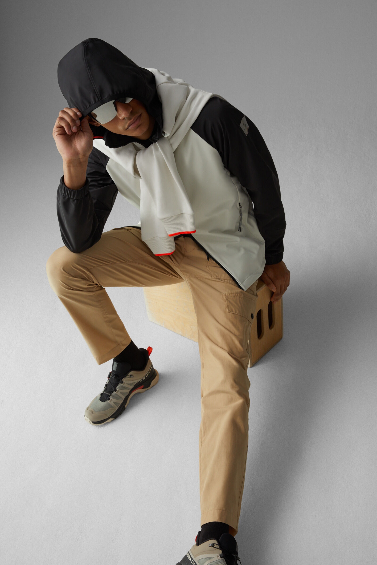 Gilmar Softshell jacket in Off-white/Black - 7