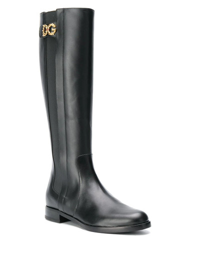 Dolce & Gabbana DG logo boots outlook