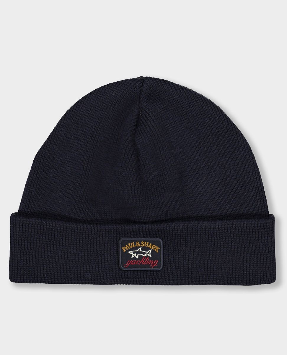 Wool beanie with iconic badge - 5