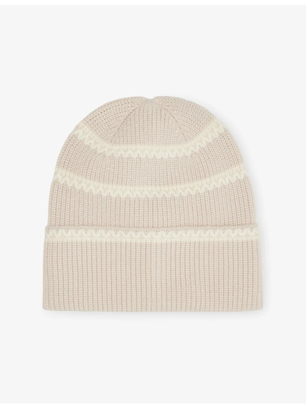 Ronan Stitch Stripe Knitted Beanie Hat - 1