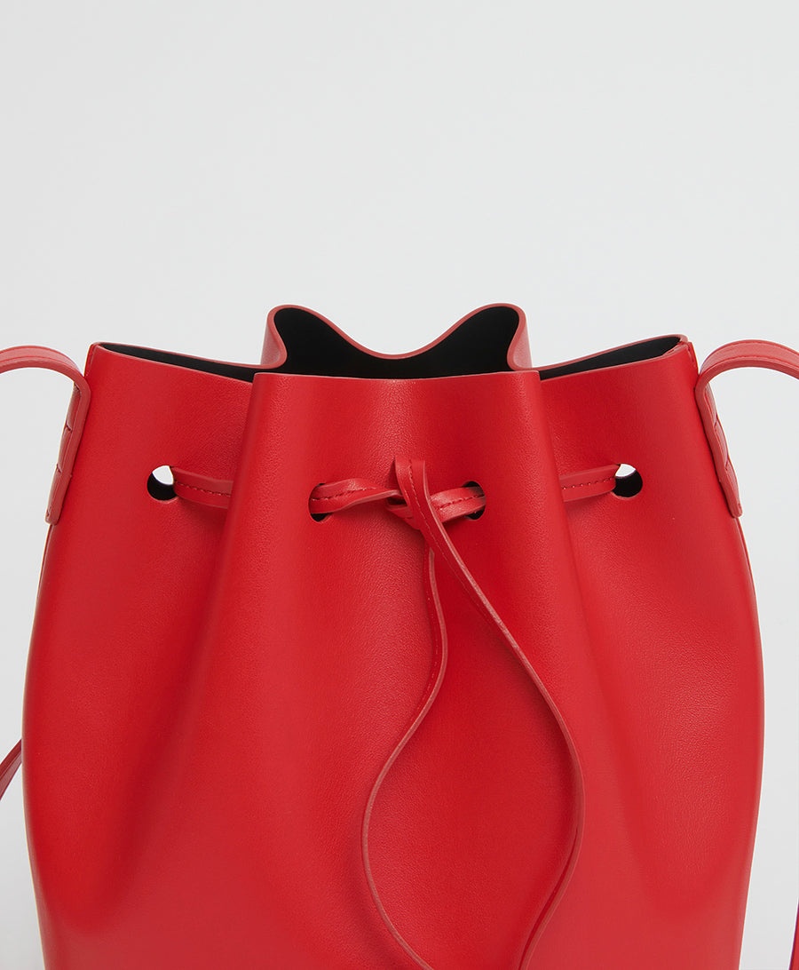 VEGAN APPLE BUCKET BAG - 5