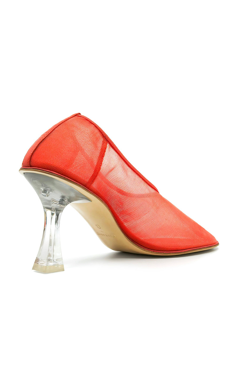 Studio Amelia Vestige Mesh Pumps red outlook