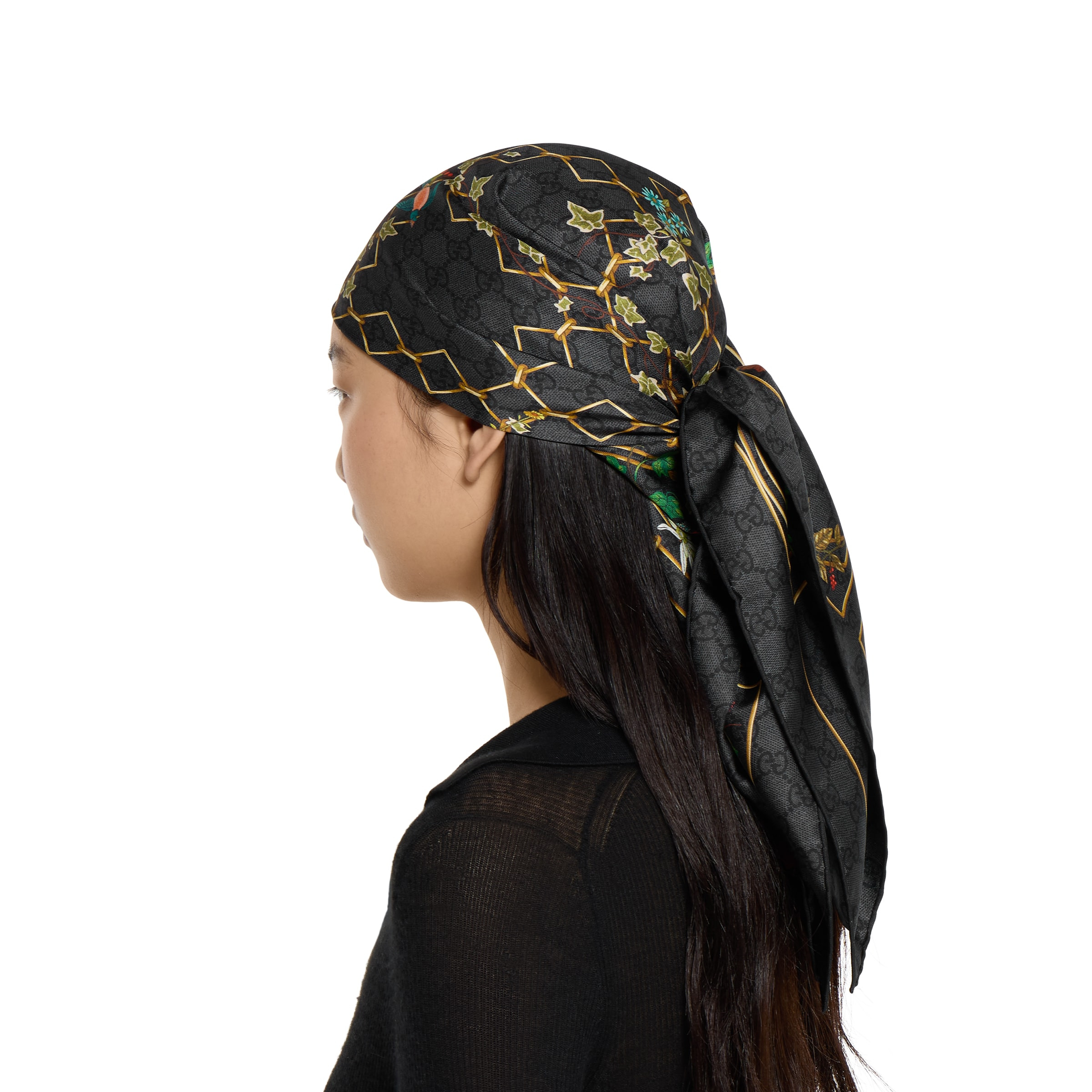 Printed silk twill carré - 3
