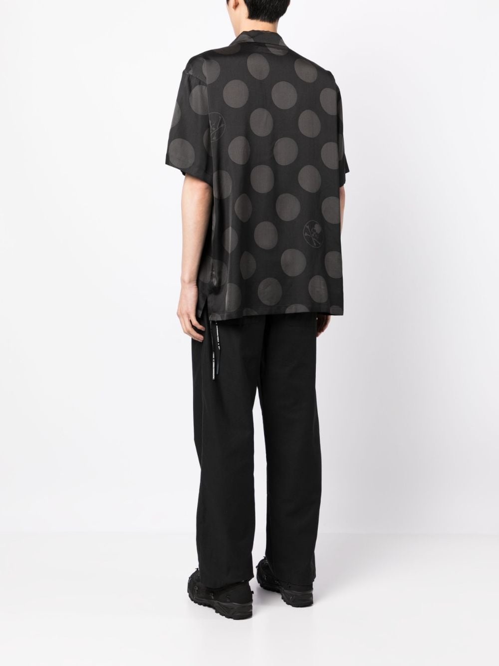 polka-dot-print silk shirt - 4