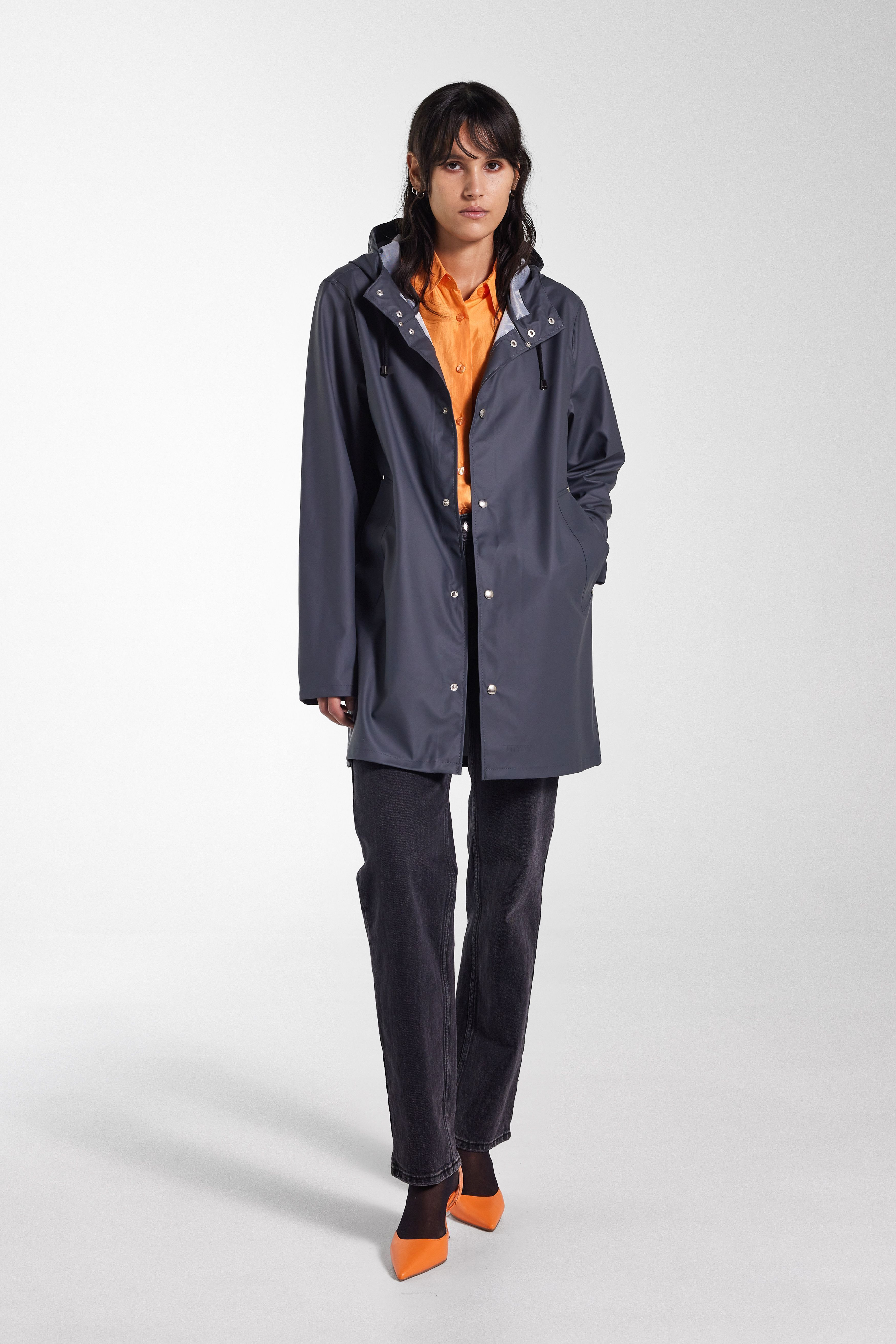 Stockholm Lightweight Raincoat Charcoal - 2