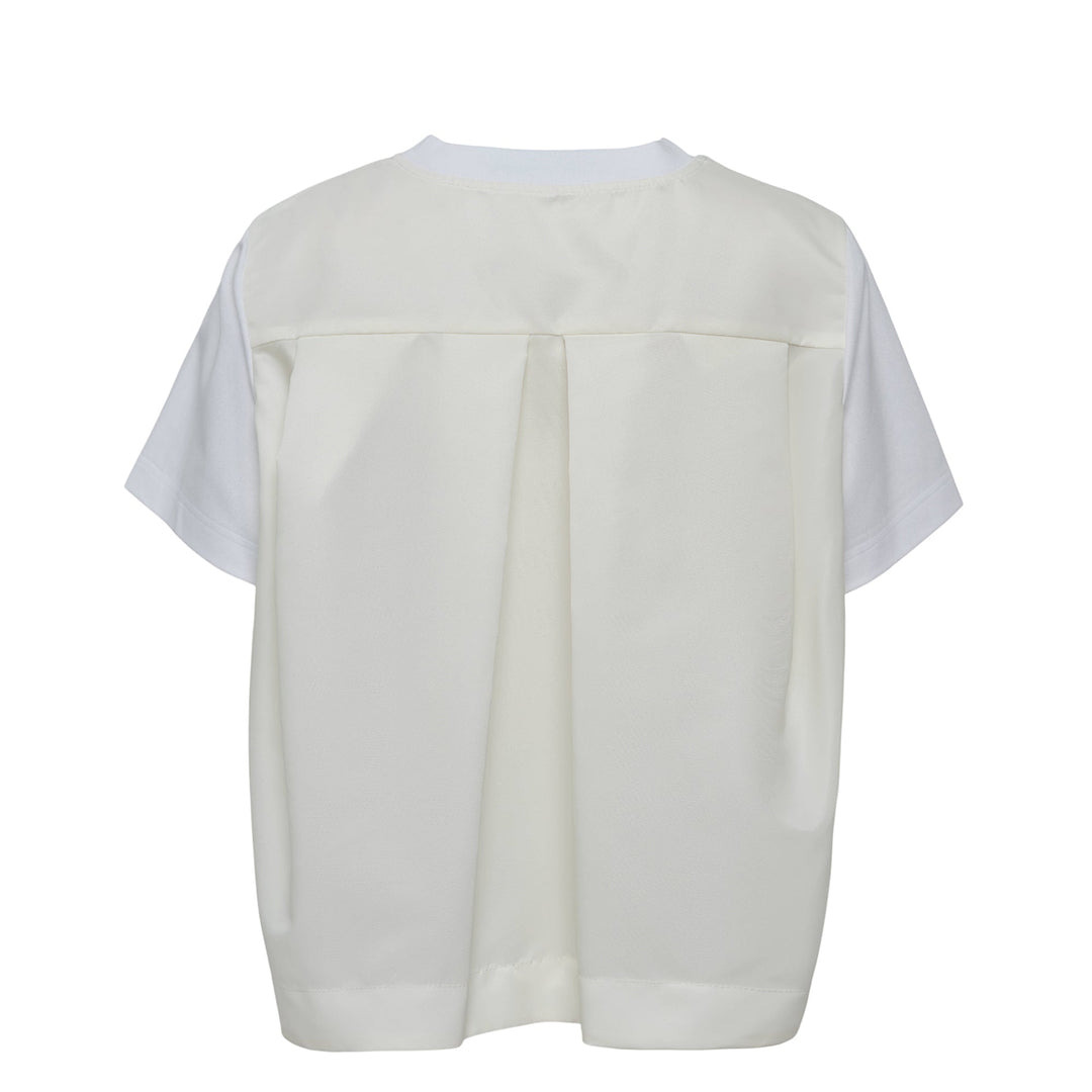 Nylon Twill X Cotton Jersey T-Shirt - 2