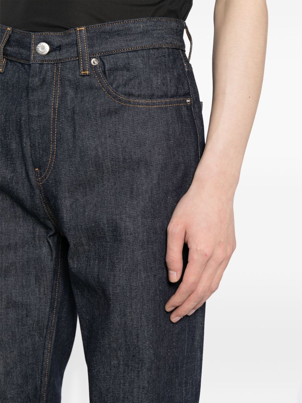 high-rise straight-leg jeans - 5